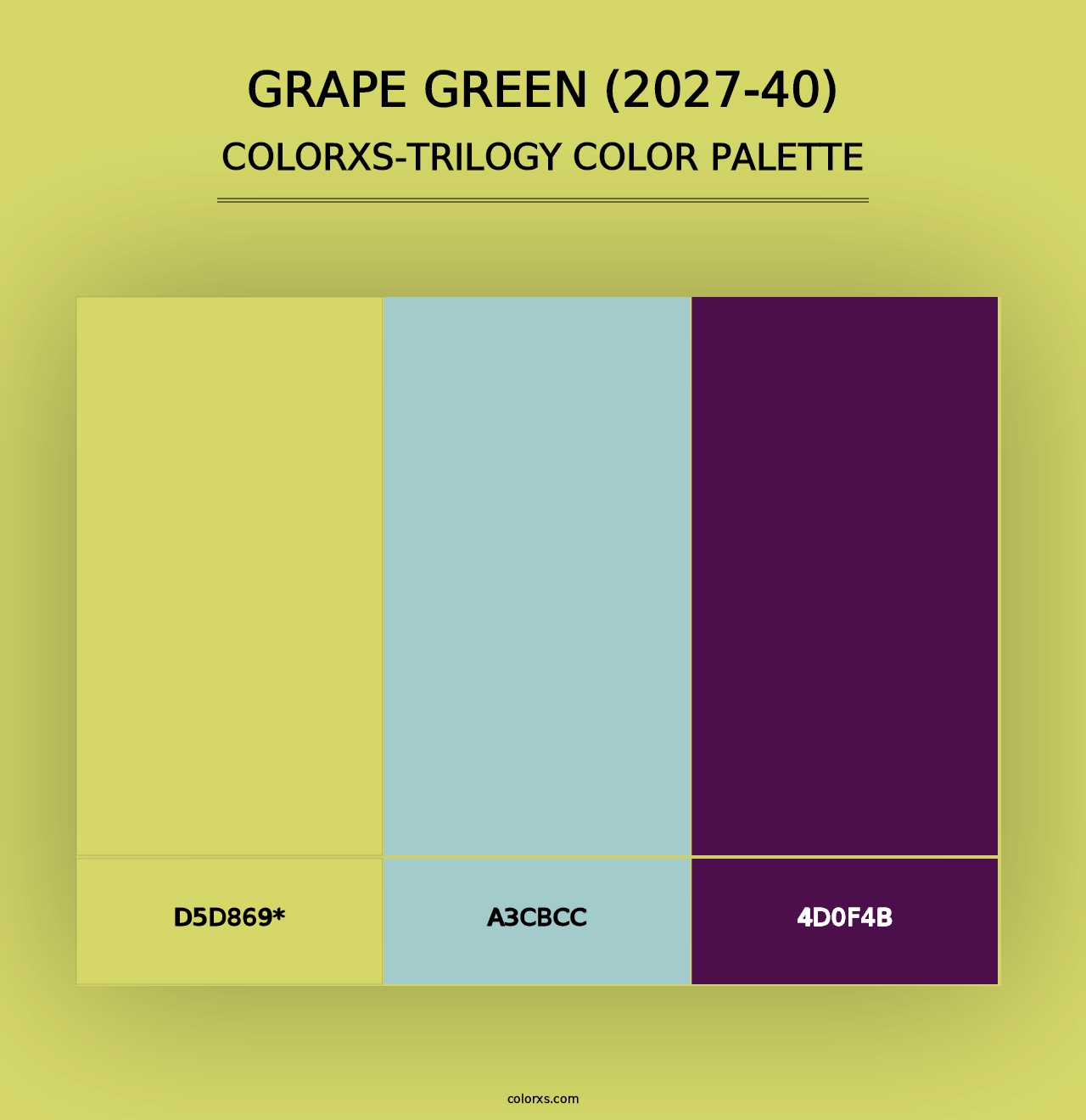 Grape Green (2027-40) - Colorxs Trilogy Palette