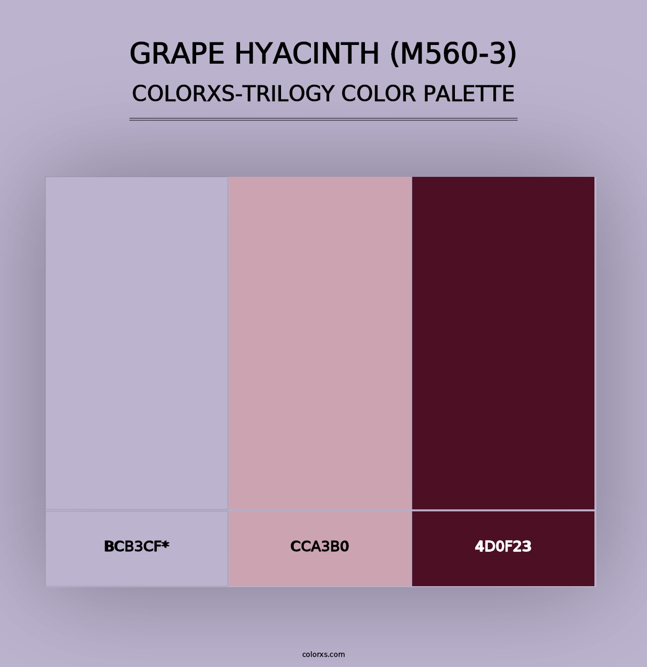 Grape Hyacinth (M560-3) - Colorxs Trilogy Palette