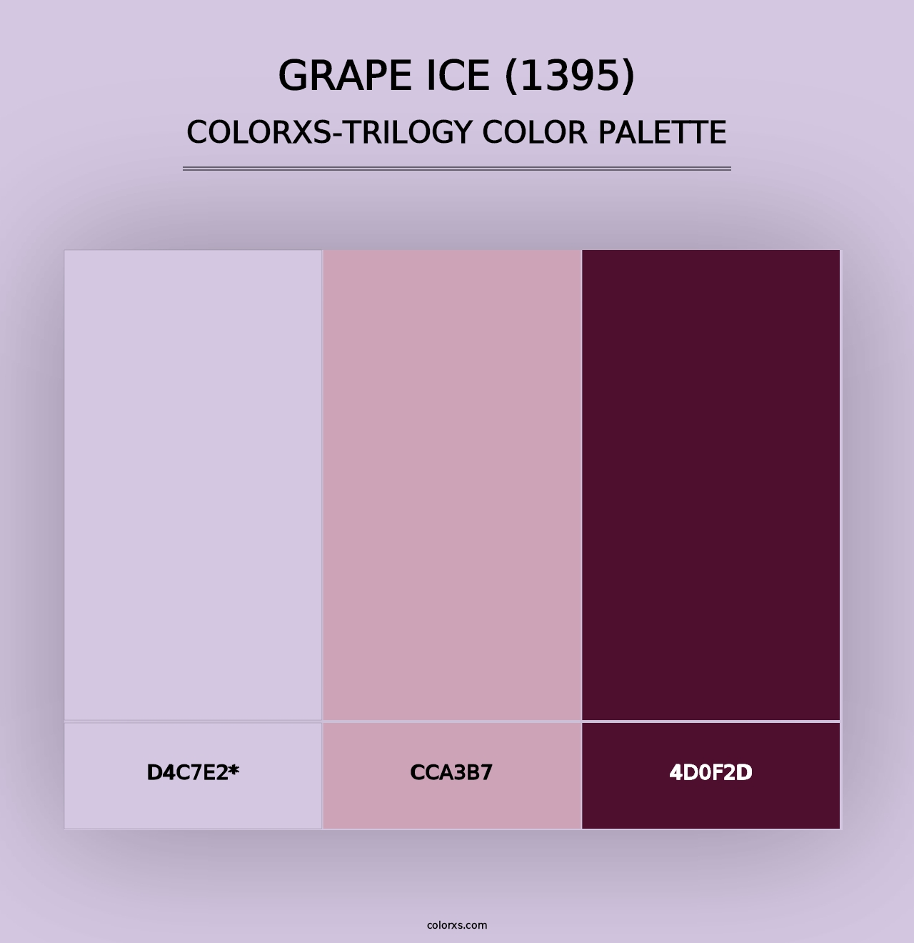 Grape Ice (1395) - Colorxs Trilogy Palette