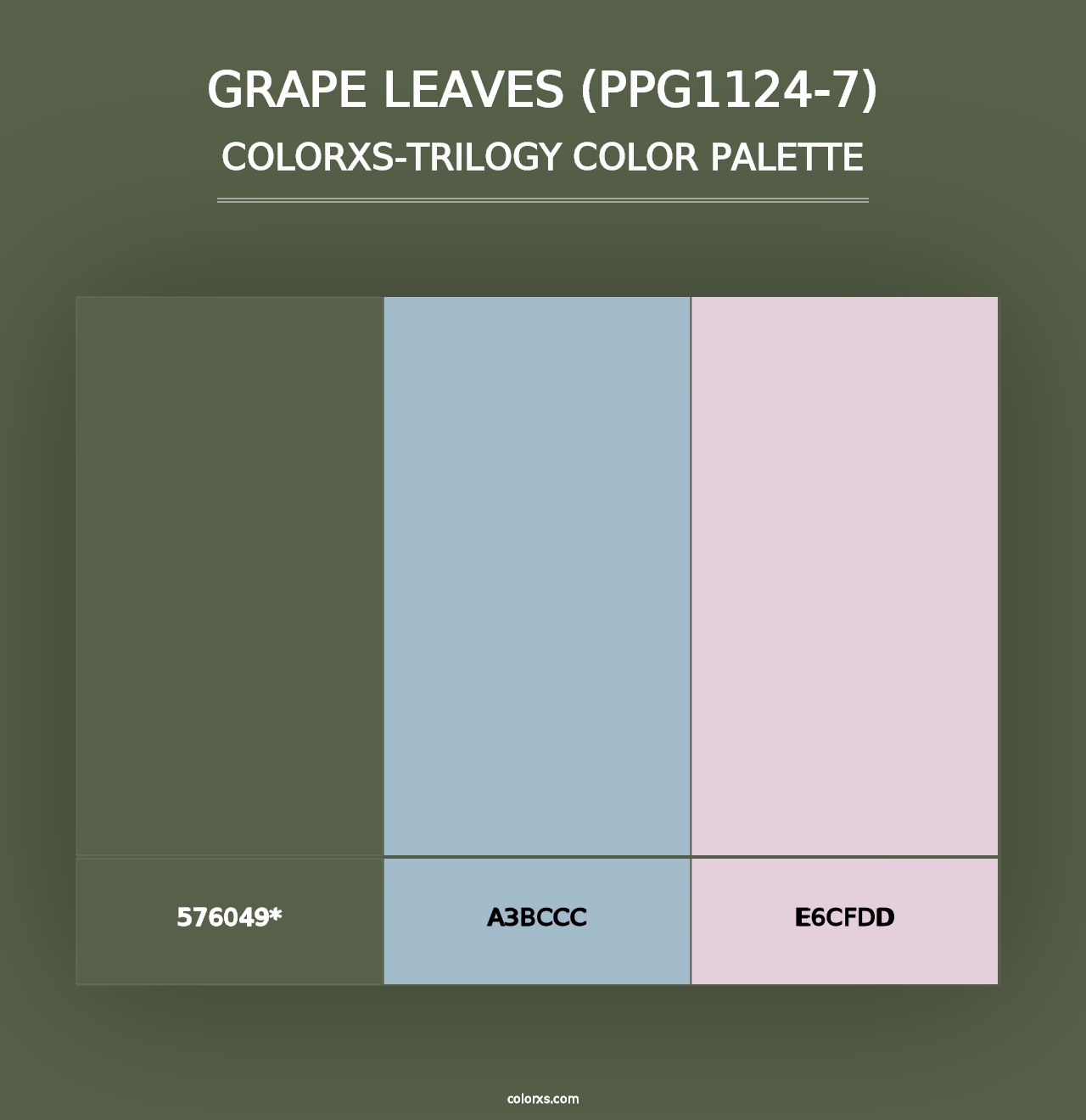 Grape Leaves (PPG1124-7) - Colorxs Trilogy Palette