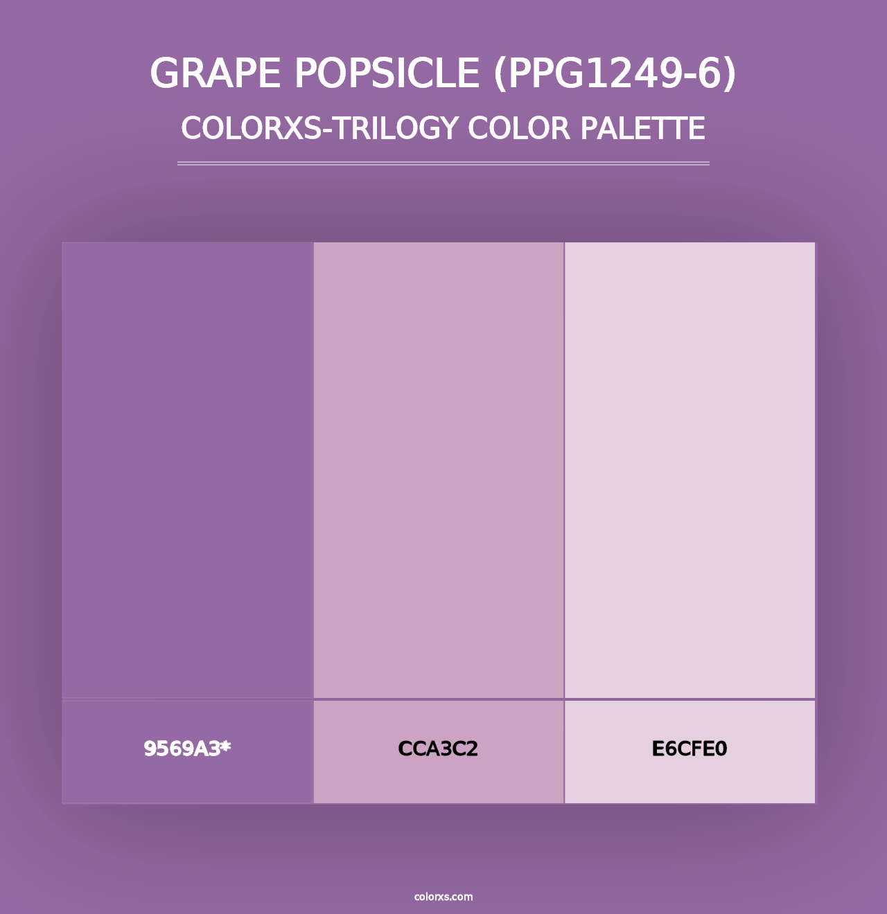 Grape Popsicle (PPG1249-6) - Colorxs Trilogy Palette