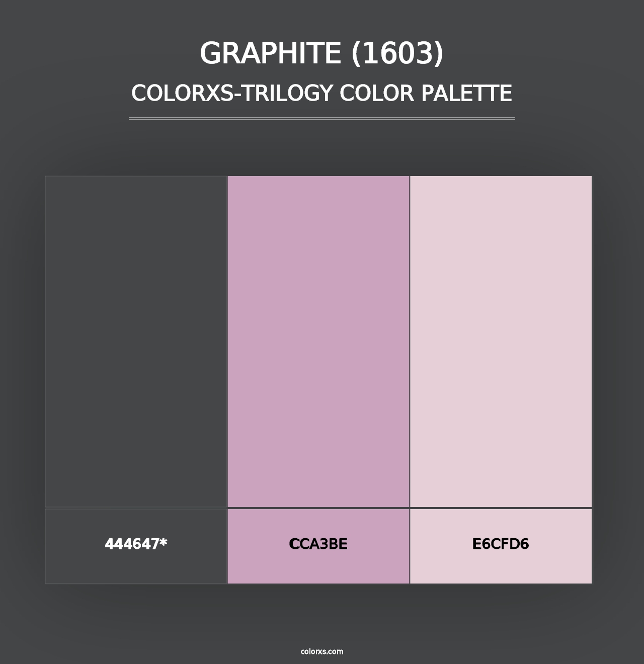 Graphite (1603) - Colorxs Trilogy Palette