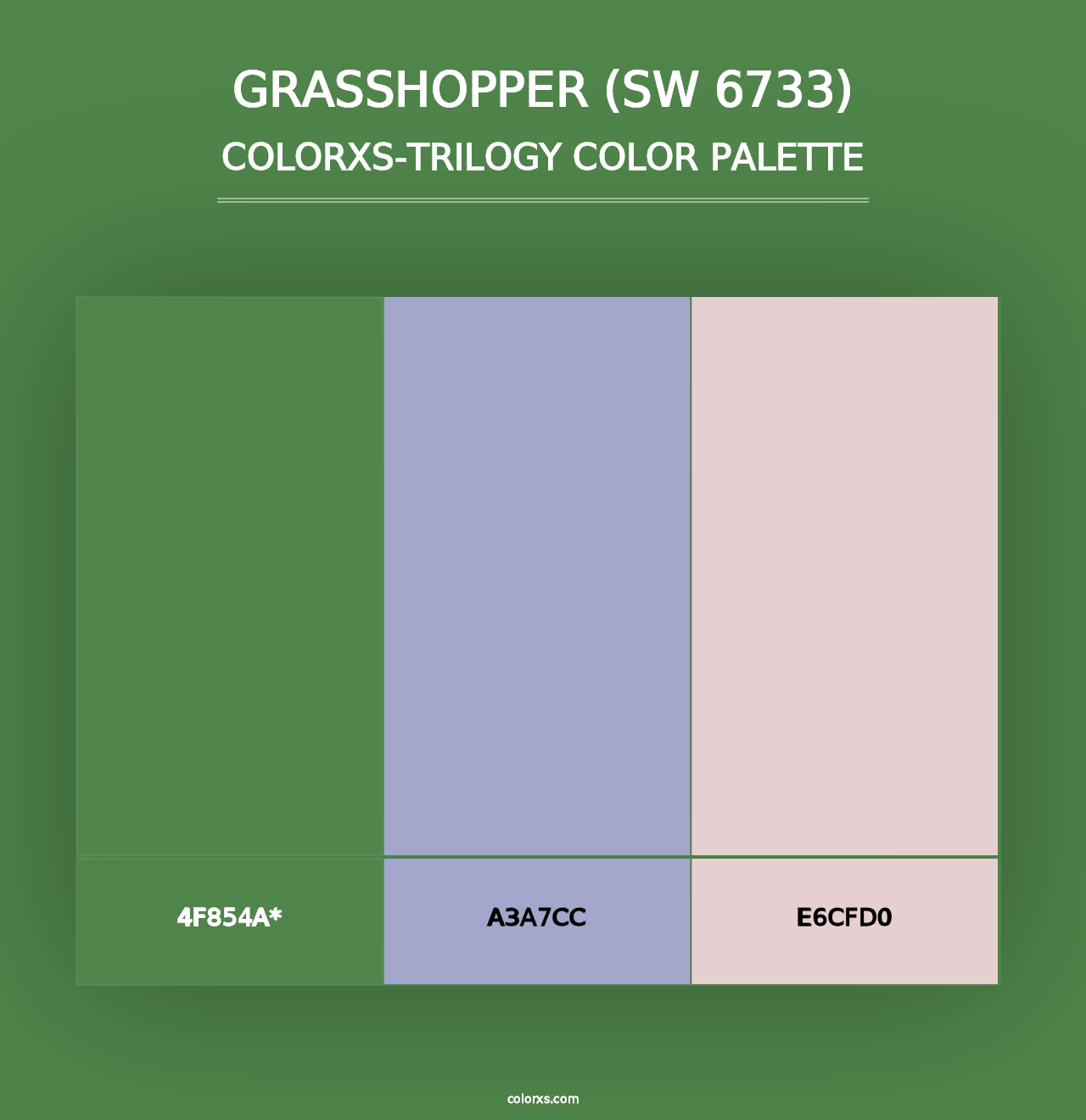 Grasshopper (SW 6733) - Colorxs Trilogy Palette