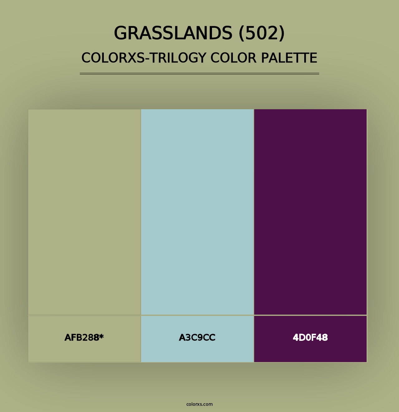 Grasslands (502) - Colorxs Trilogy Palette