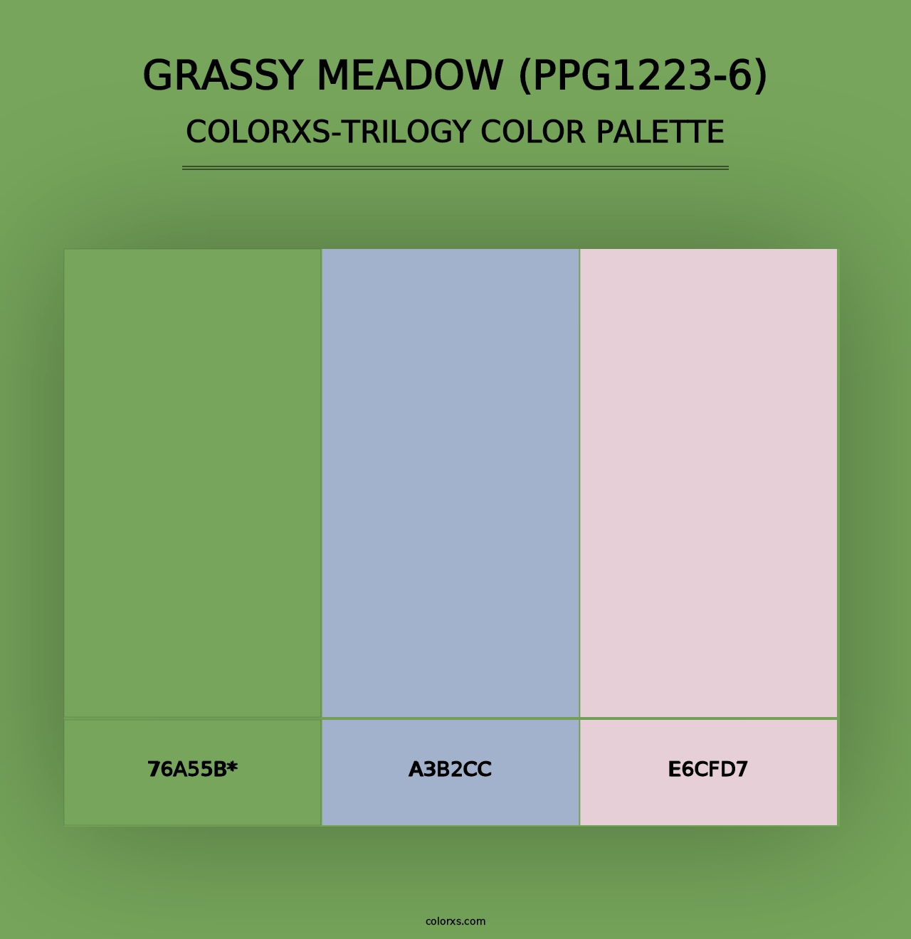 Grassy Meadow (PPG1223-6) - Colorxs Trilogy Palette