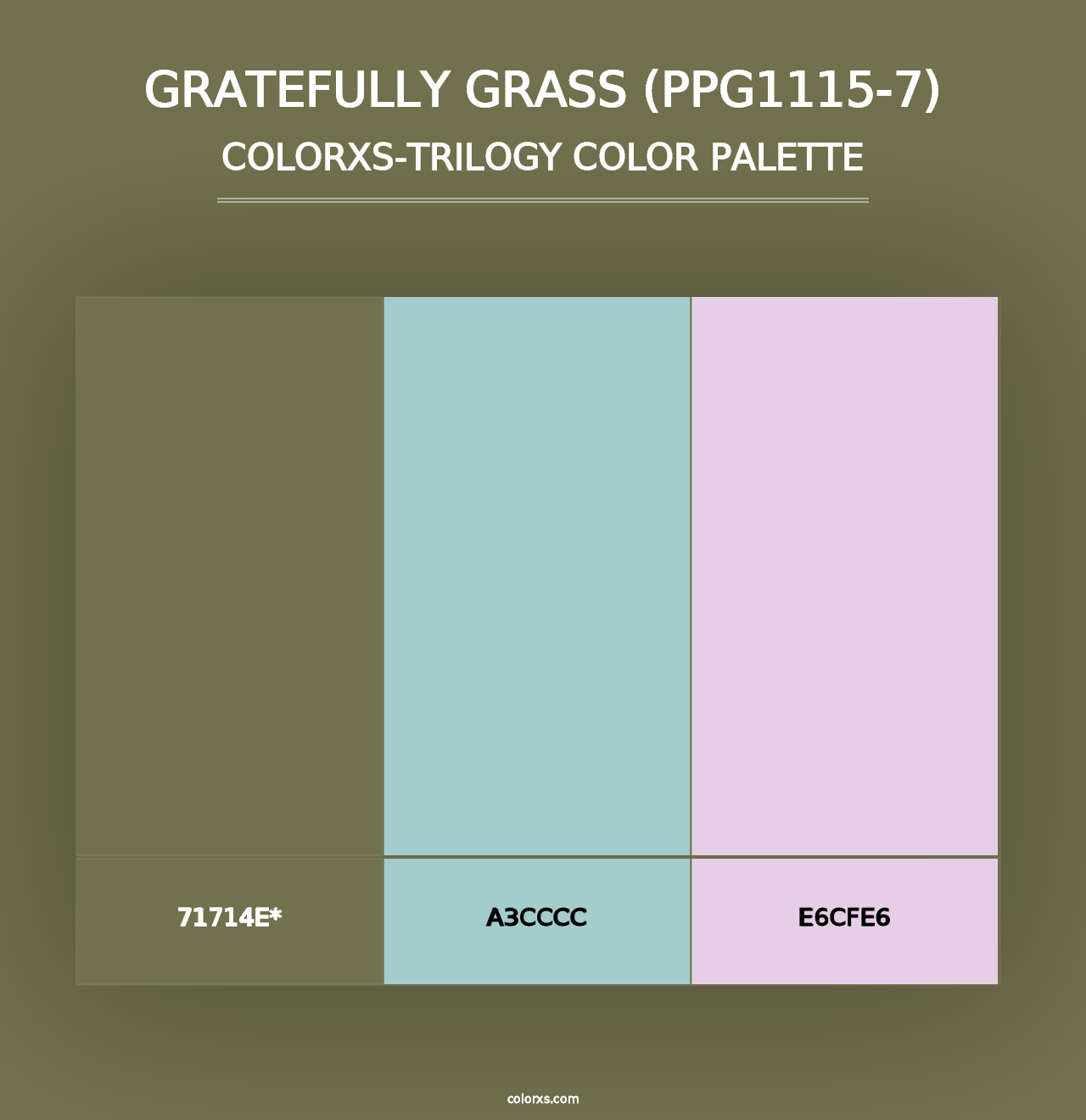 Gratefully Grass (PPG1115-7) - Colorxs Trilogy Palette