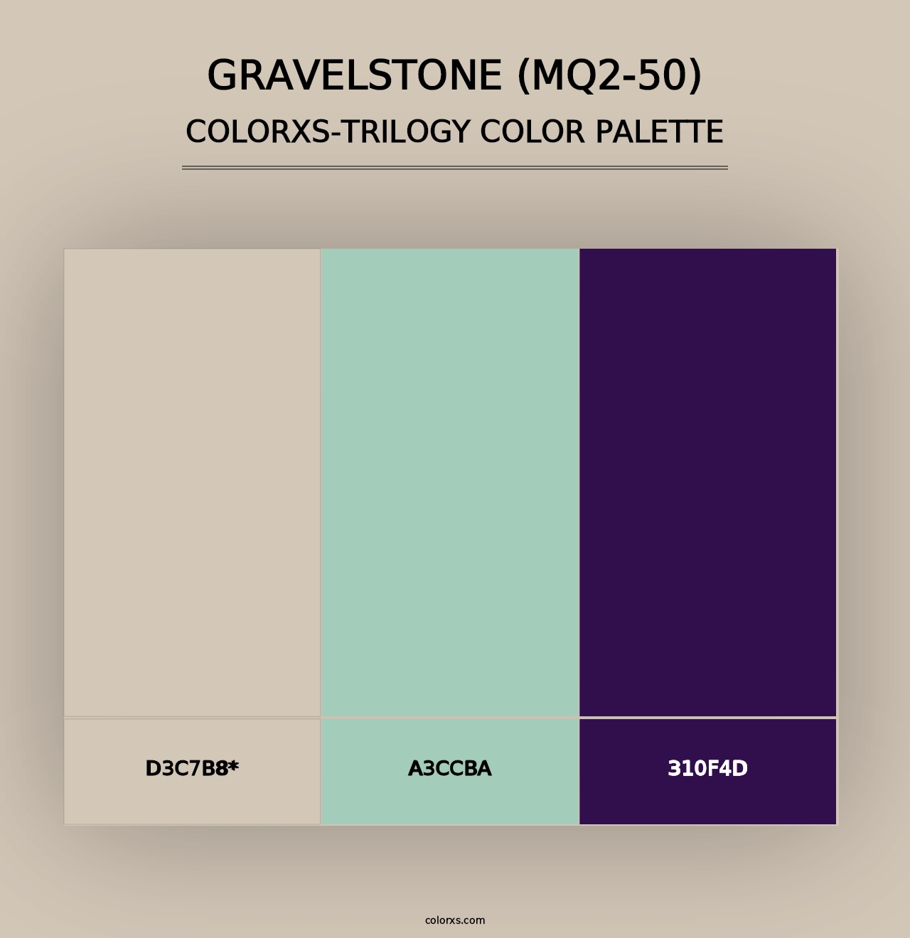 Gravelstone (MQ2-50) - Colorxs Trilogy Palette