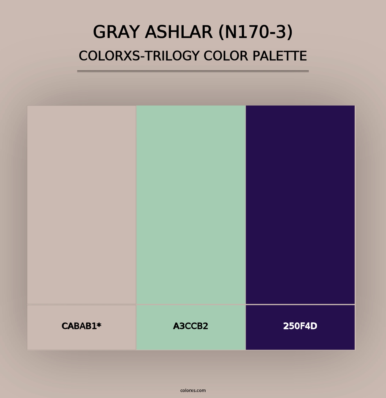 Gray Ashlar (N170-3) - Colorxs Trilogy Palette