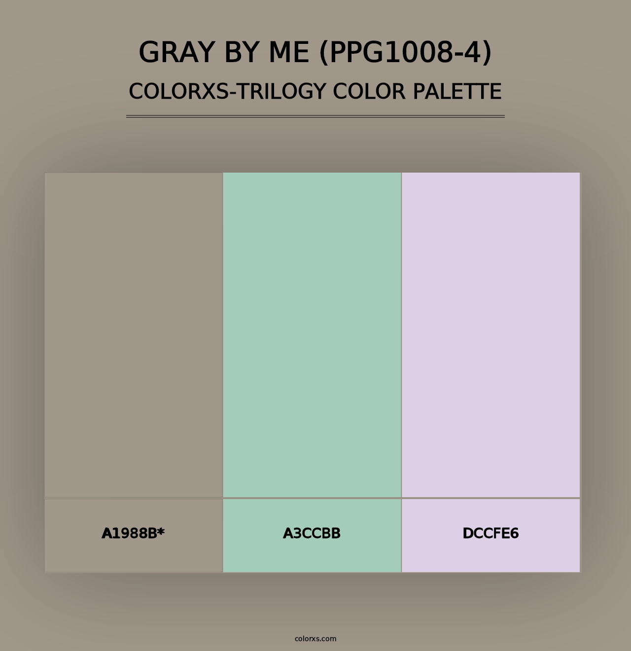 Gray By Me (PPG1008-4) - Colorxs Trilogy Palette