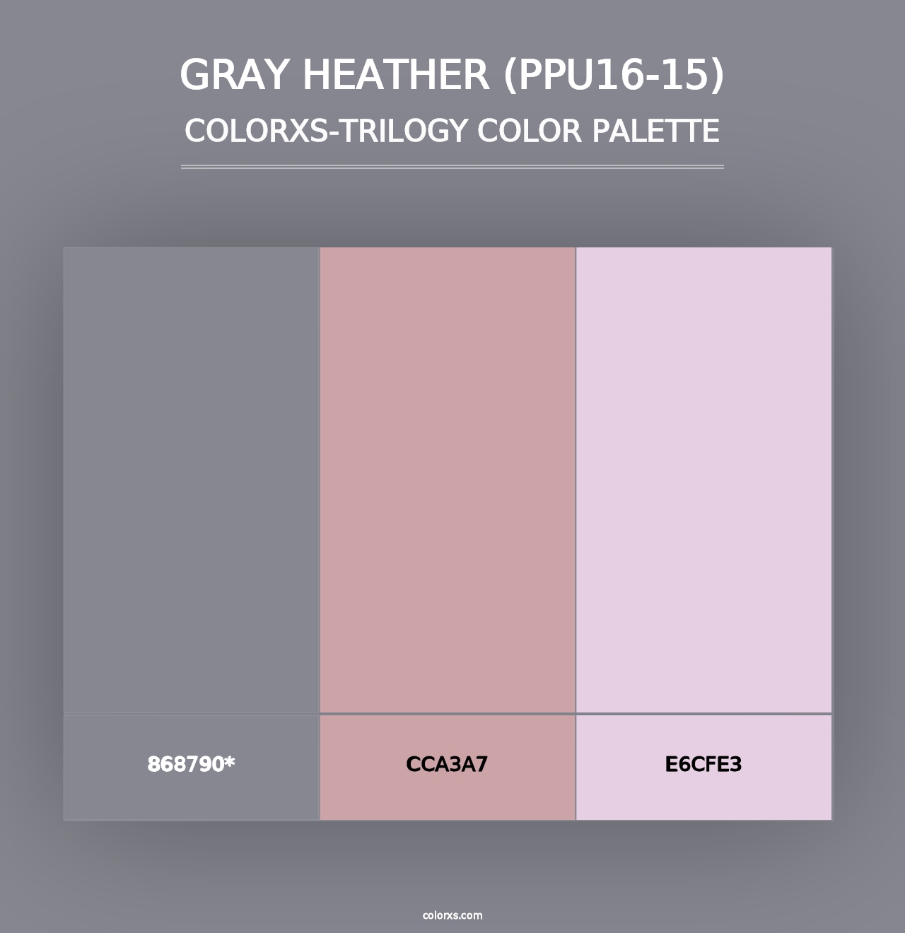 Gray Heather (PPU16-15) - Colorxs Trilogy Palette