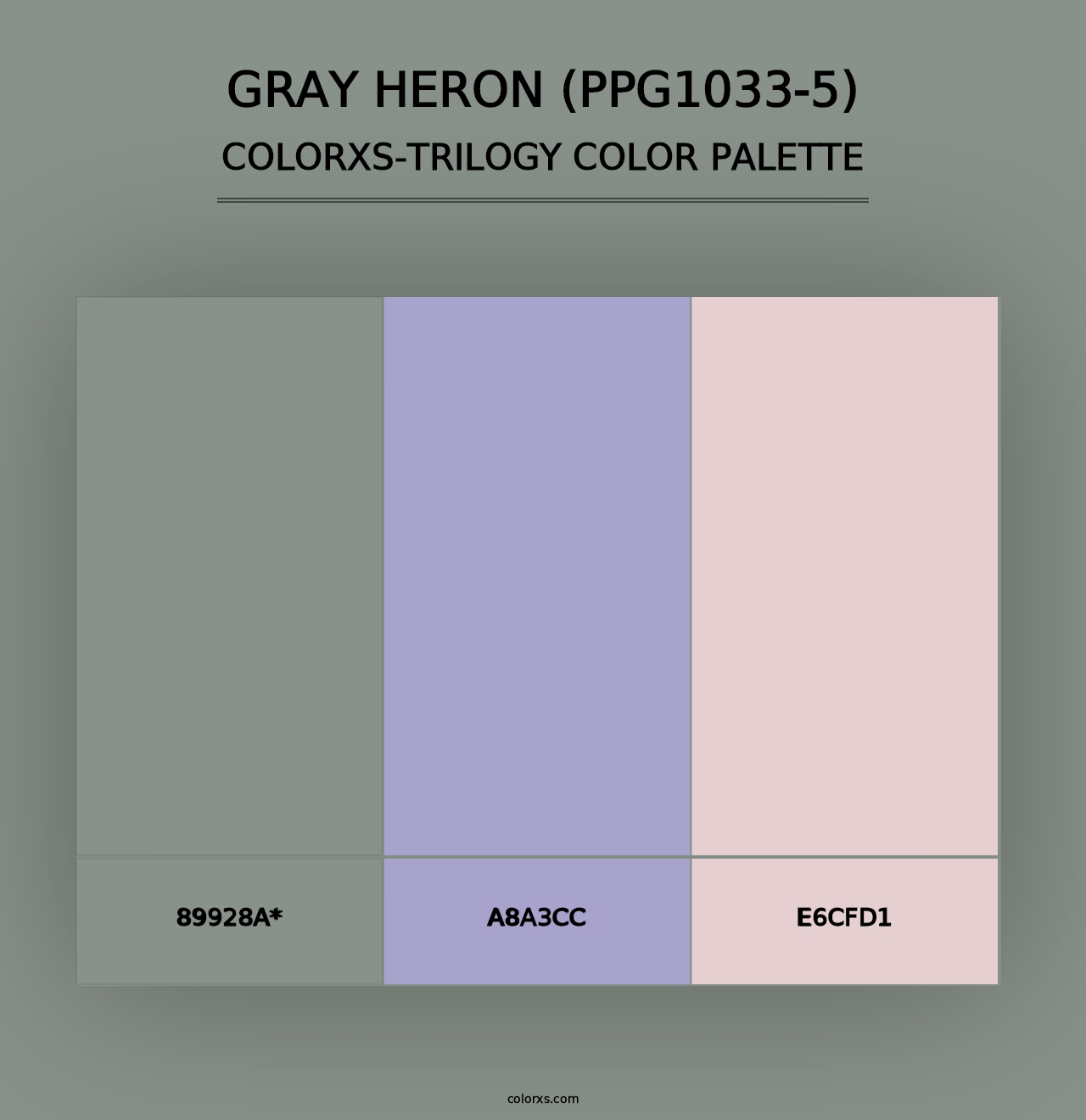 Gray Heron (PPG1033-5) - Colorxs Trilogy Palette