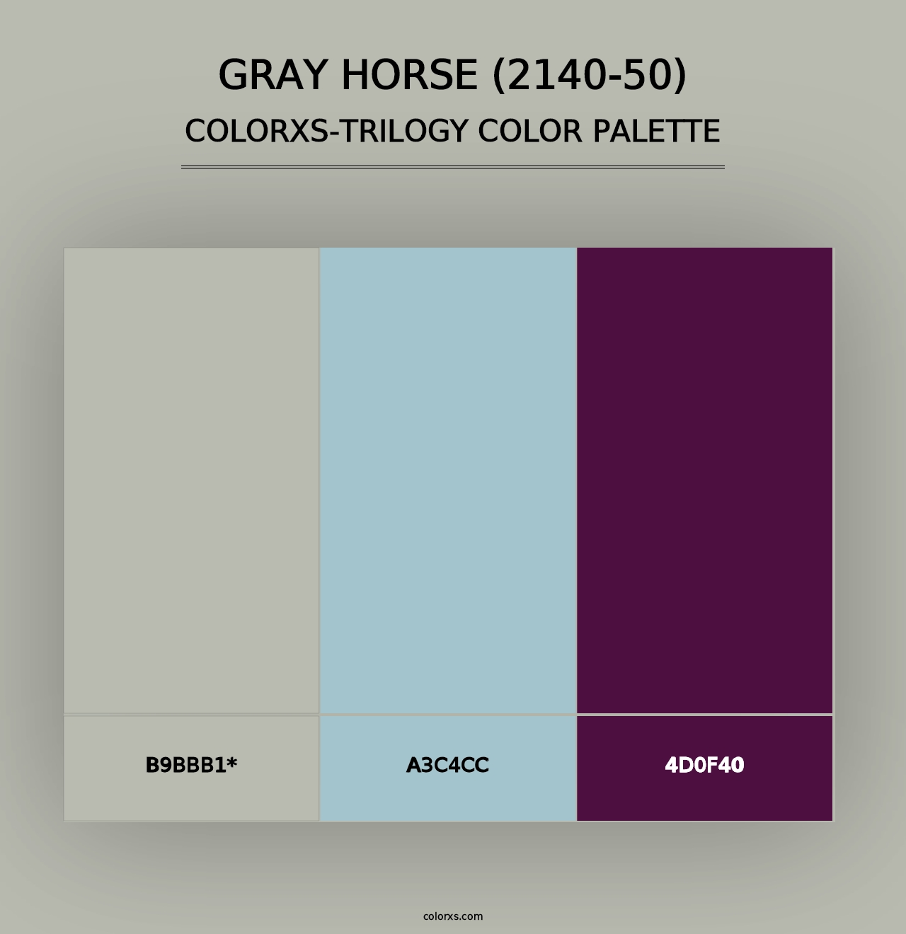 Gray Horse (2140-50) - Colorxs Trilogy Palette