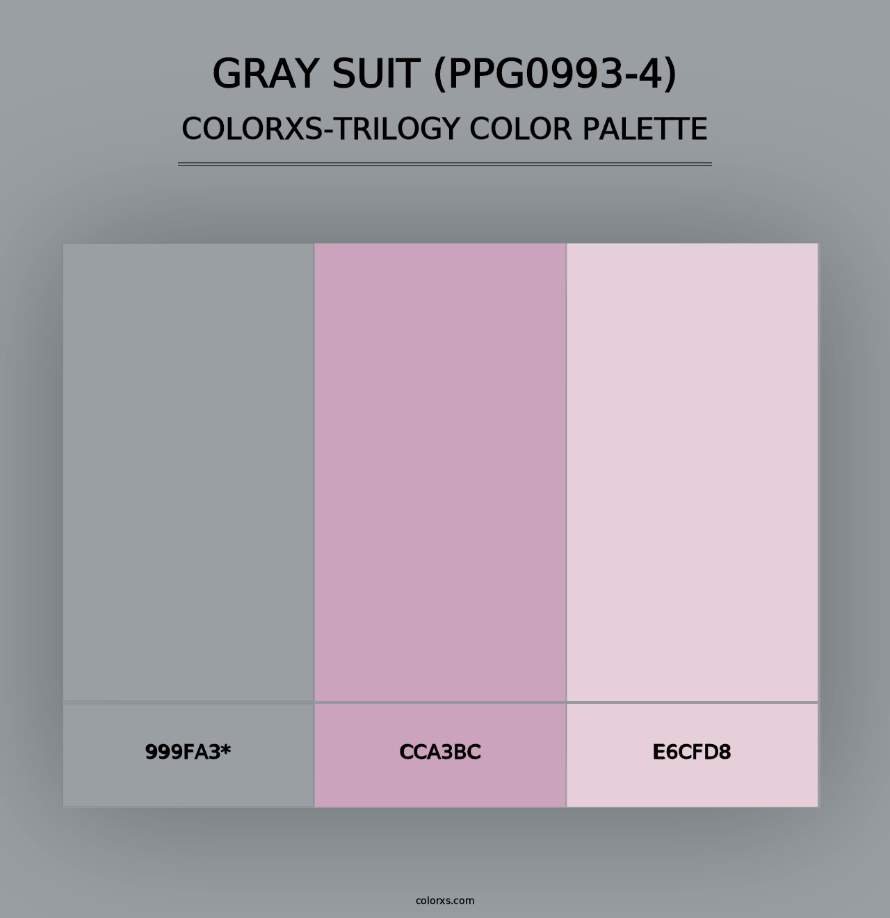 Gray Suit (PPG0993-4) - Colorxs Trilogy Palette