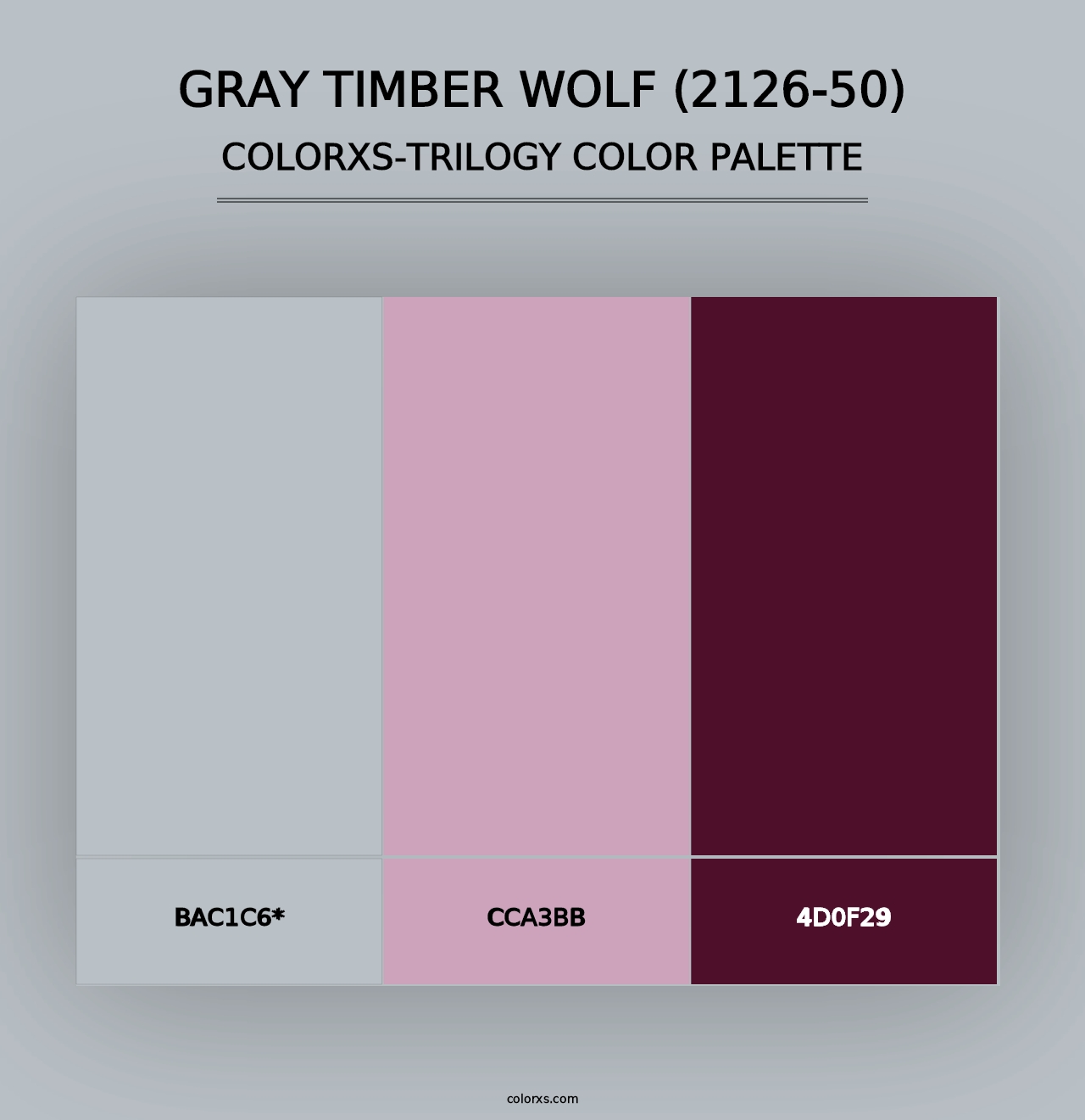 Gray Timber Wolf (2126-50) - Colorxs Trilogy Palette