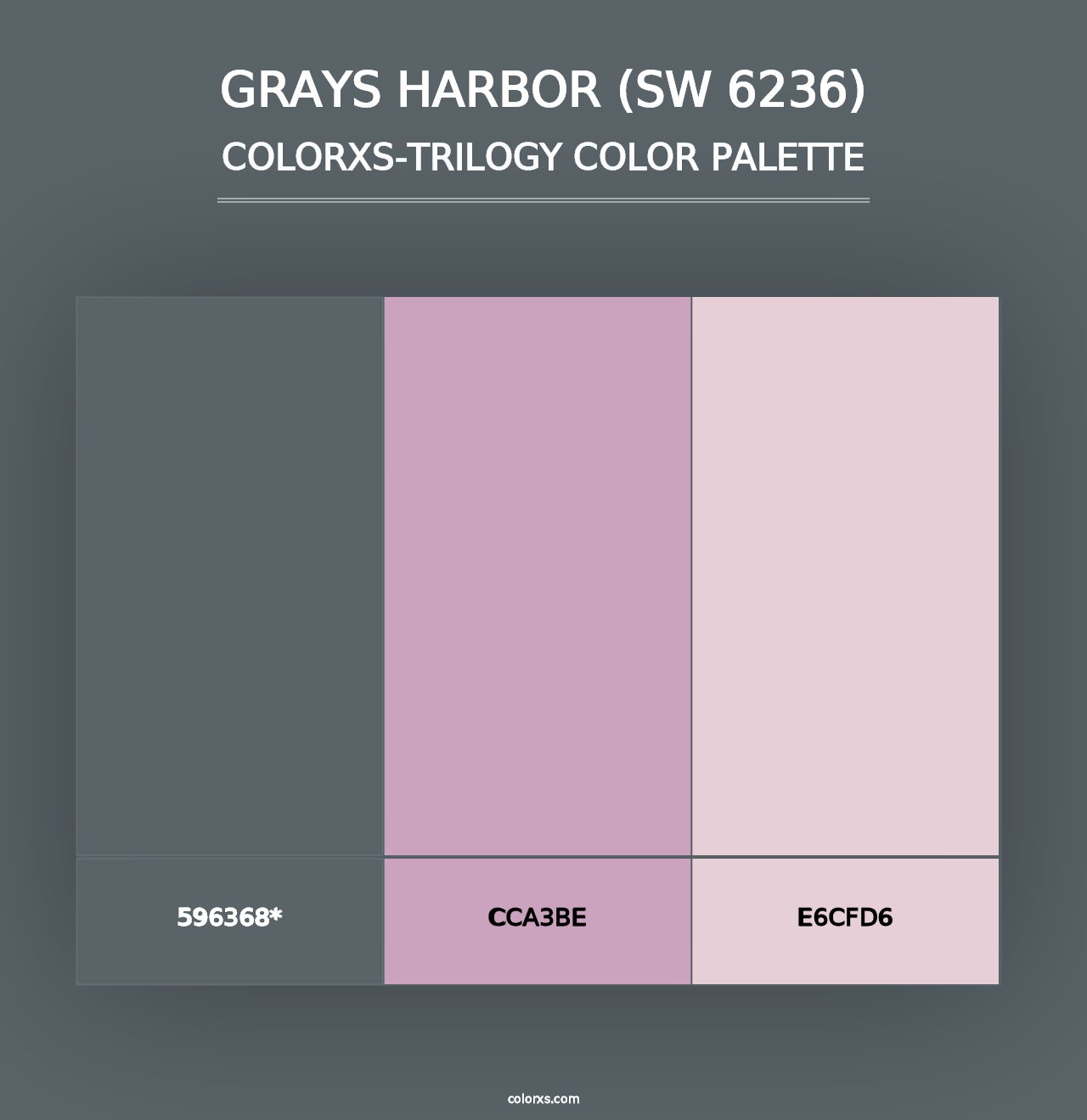 Grays Harbor (SW 6236) - Colorxs Trilogy Palette