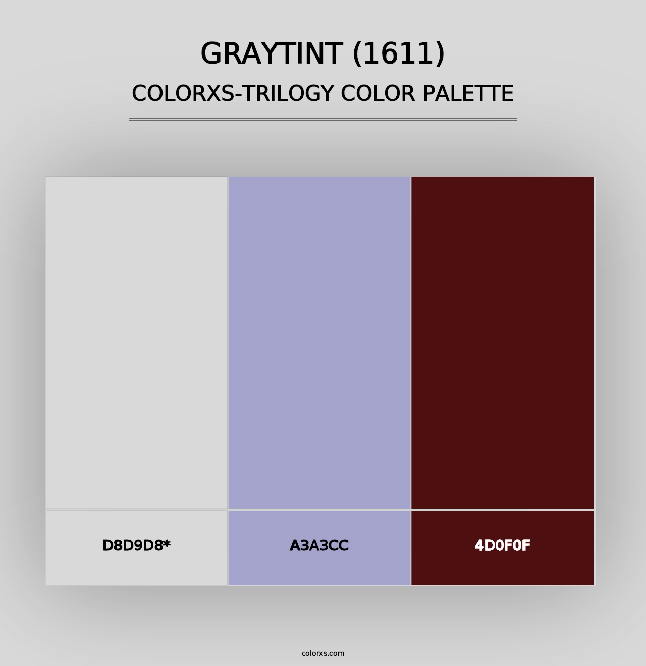 Graytint (1611) - Colorxs Trilogy Palette