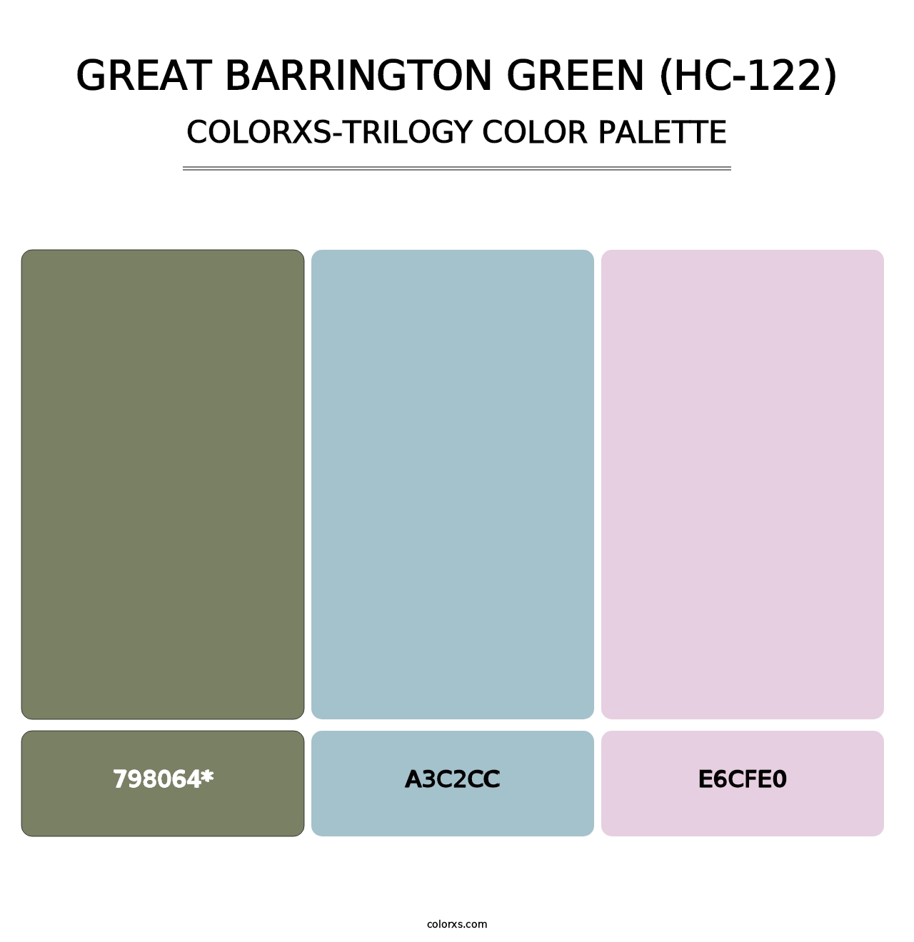 Great Barrington Green (HC-122) - Colorxs Trilogy Palette