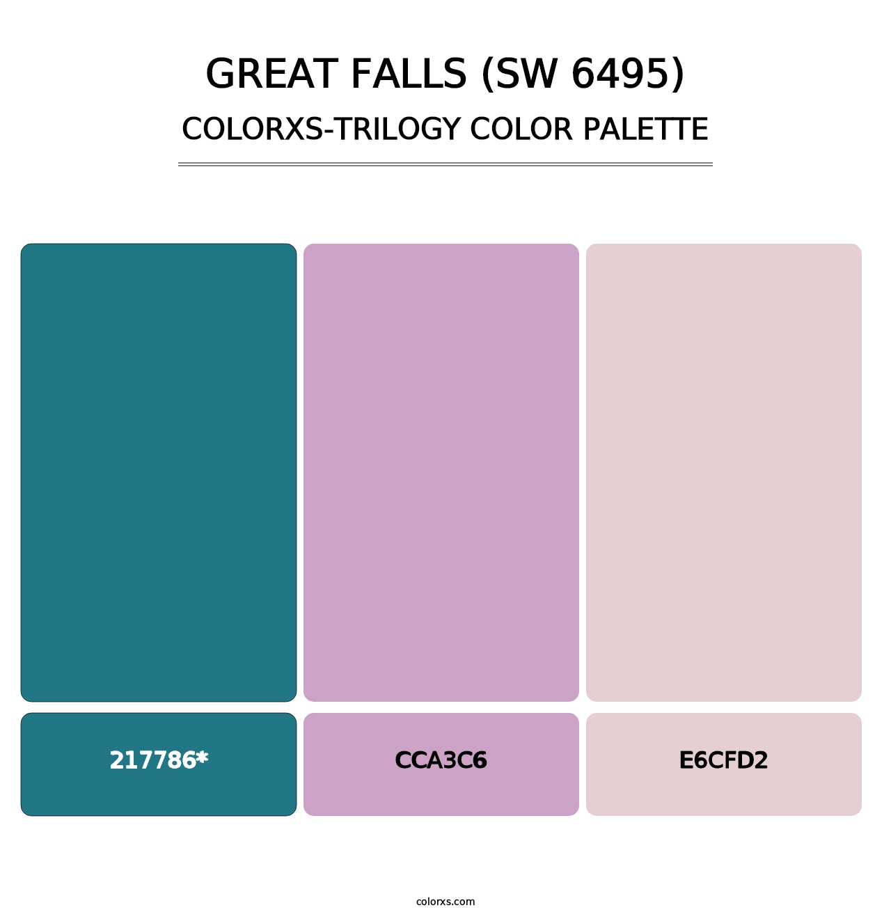 Great Falls (SW 6495) - Colorxs Trilogy Palette