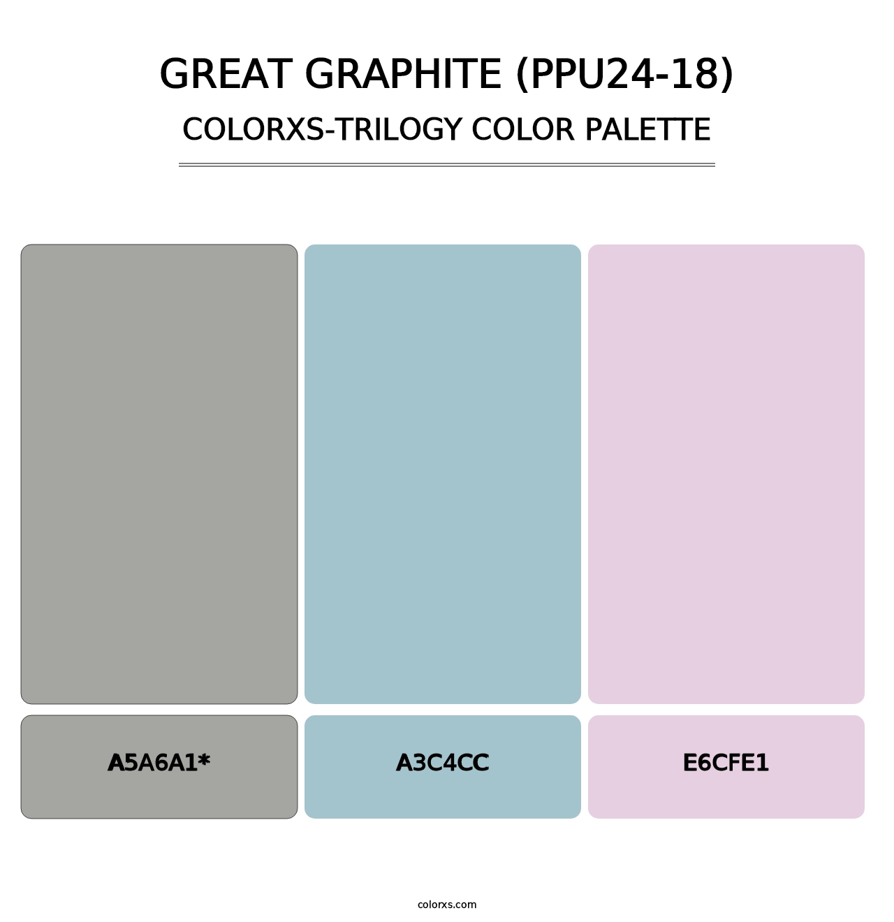 Great Graphite (PPU24-18) - Colorxs Trilogy Palette