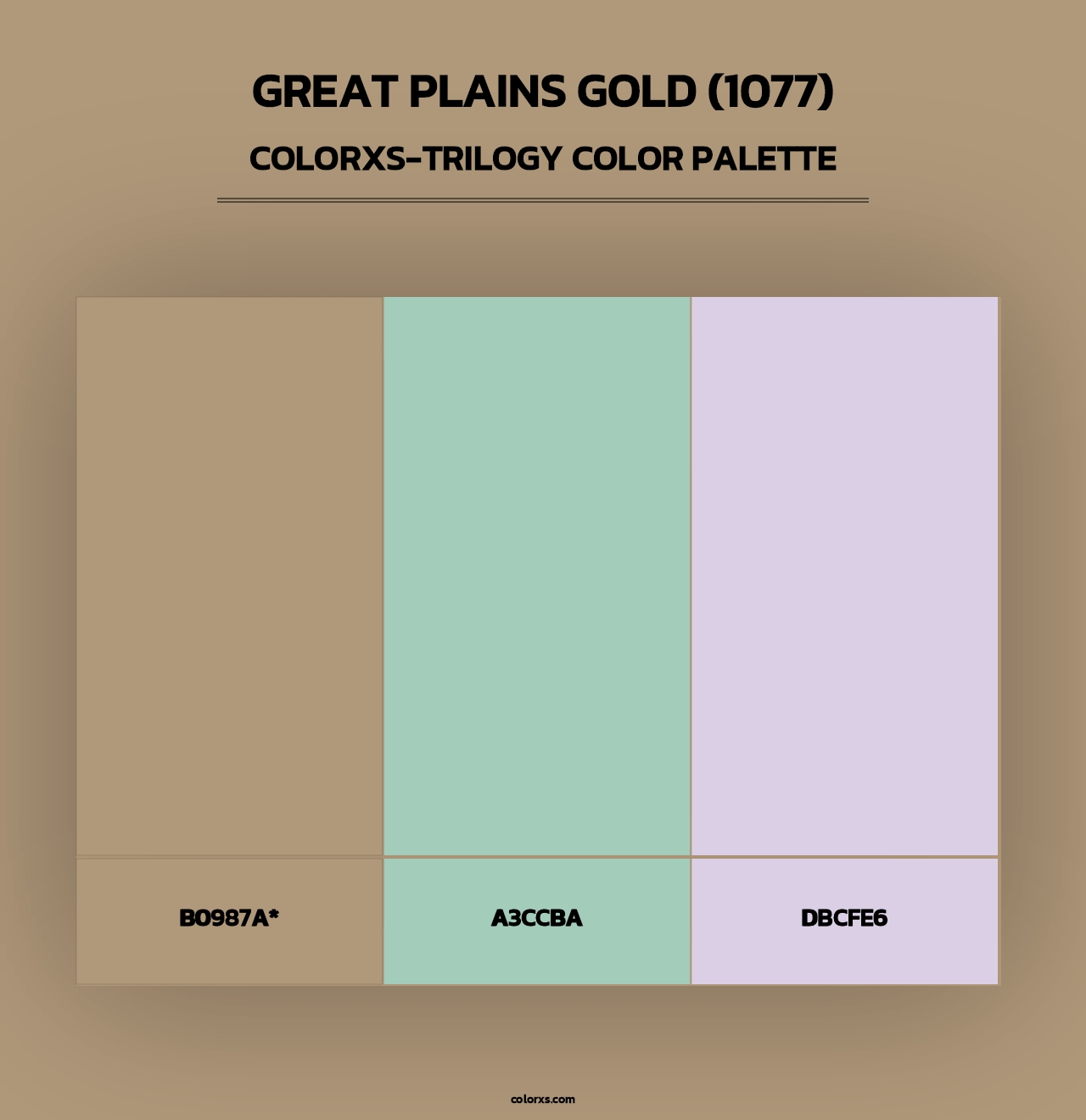 Great Plains Gold (1077) - Colorxs Trilogy Palette