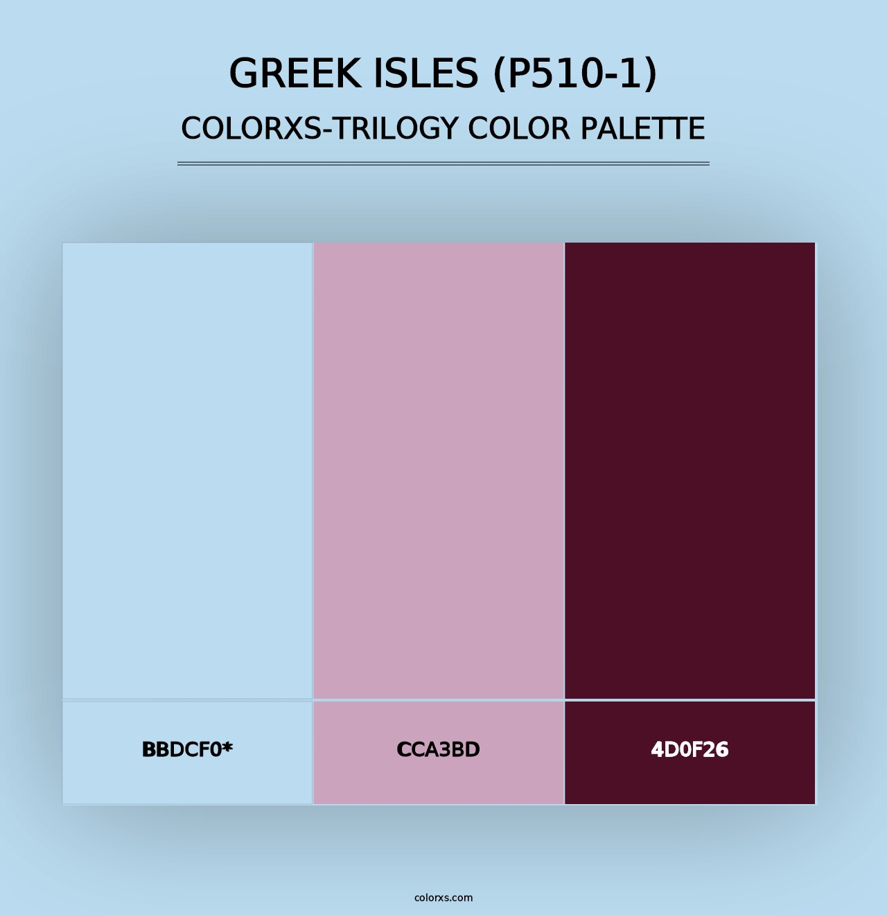 Greek Isles (P510-1) - Colorxs Trilogy Palette