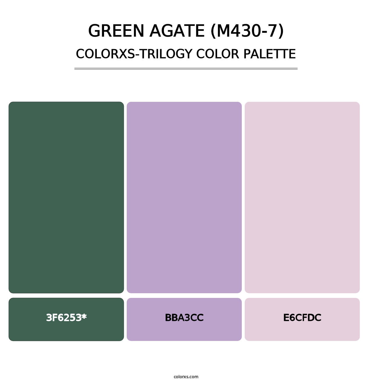 Green Agate (M430-7) - Colorxs Trilogy Palette