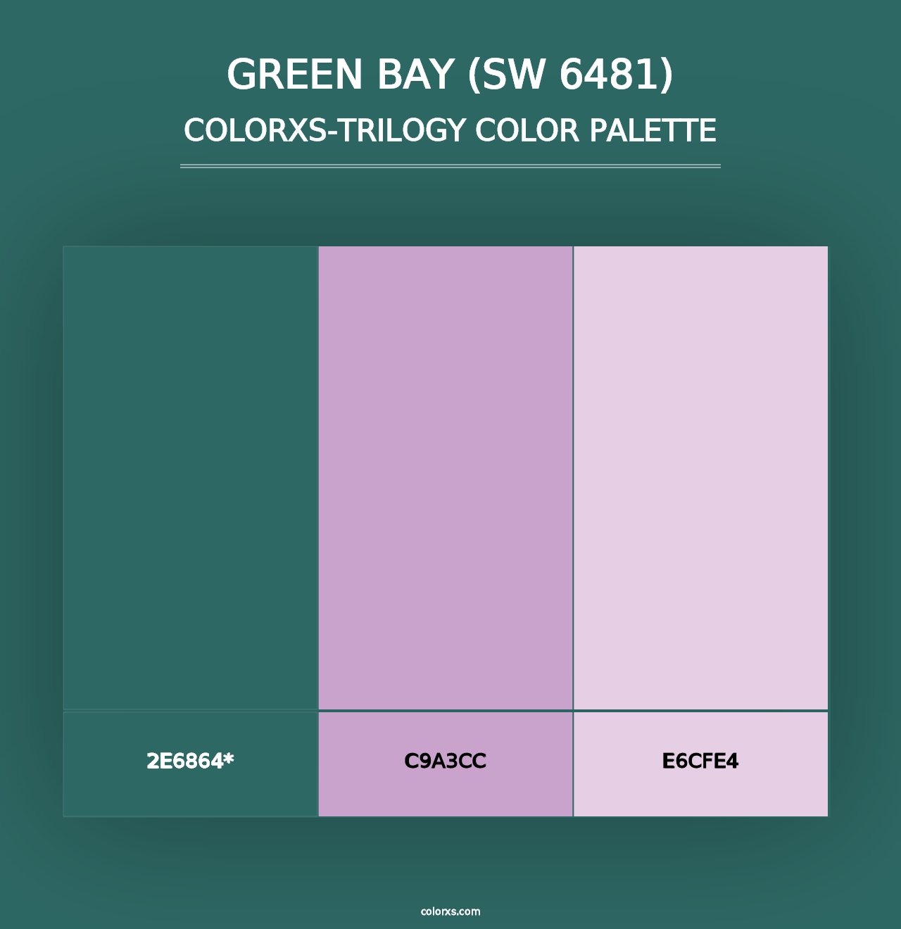 Green Bay (SW 6481) - Colorxs Trilogy Palette