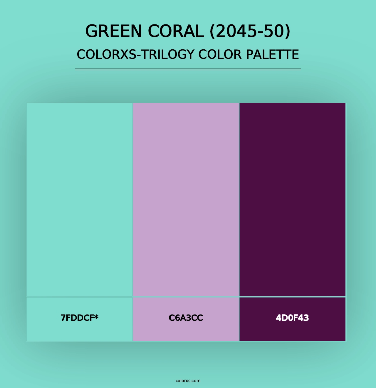 Green Coral (2045-50) - Colorxs Trilogy Palette