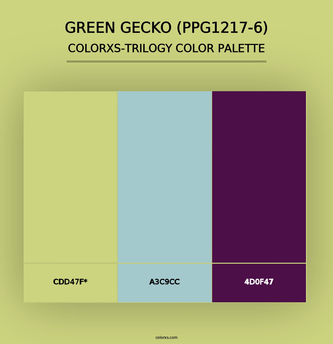 Green Gecko (PPG1217-6) - Colorxs Trilogy Palette