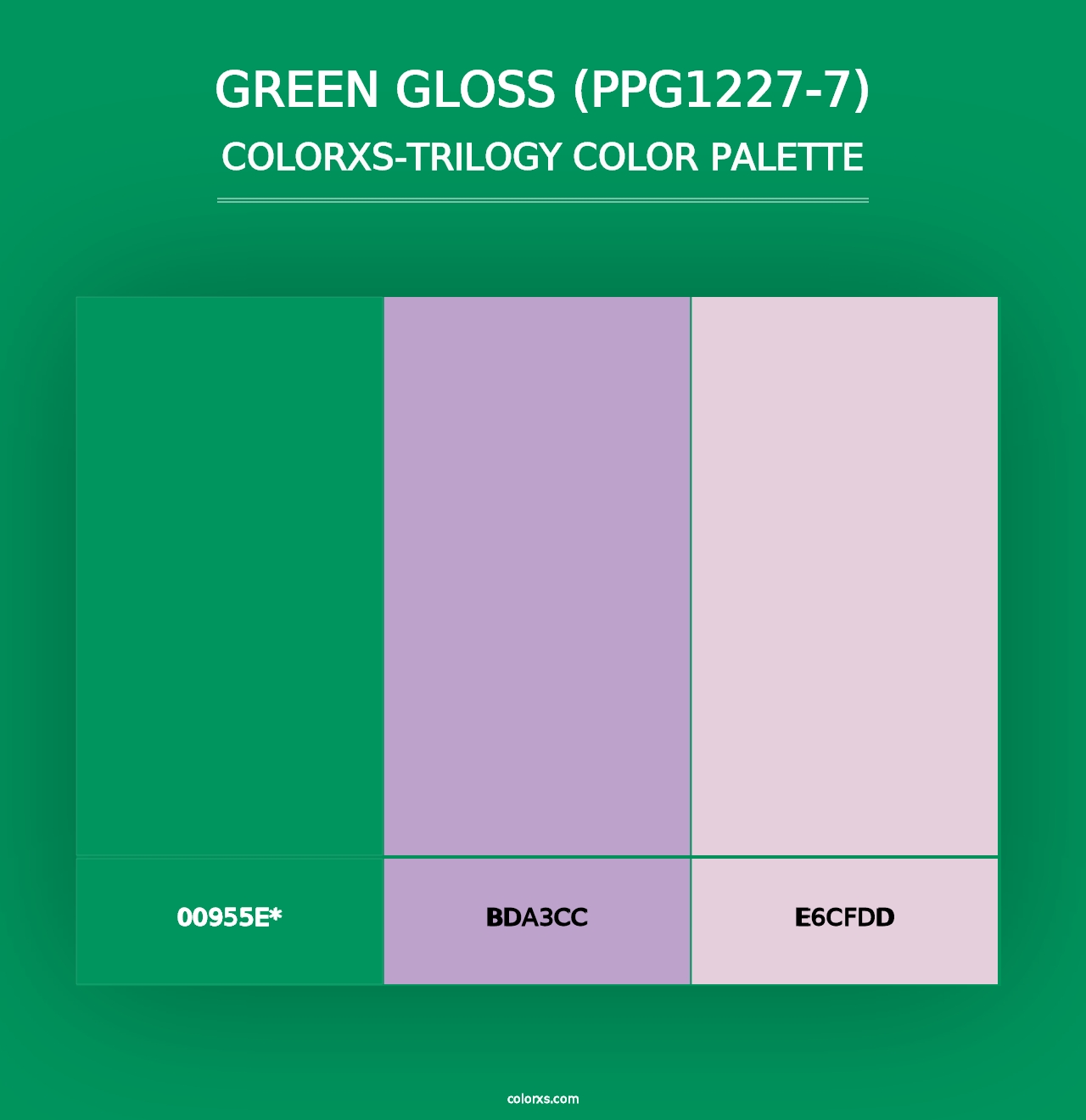 Green Gloss (PPG1227-7) - Colorxs Trilogy Palette