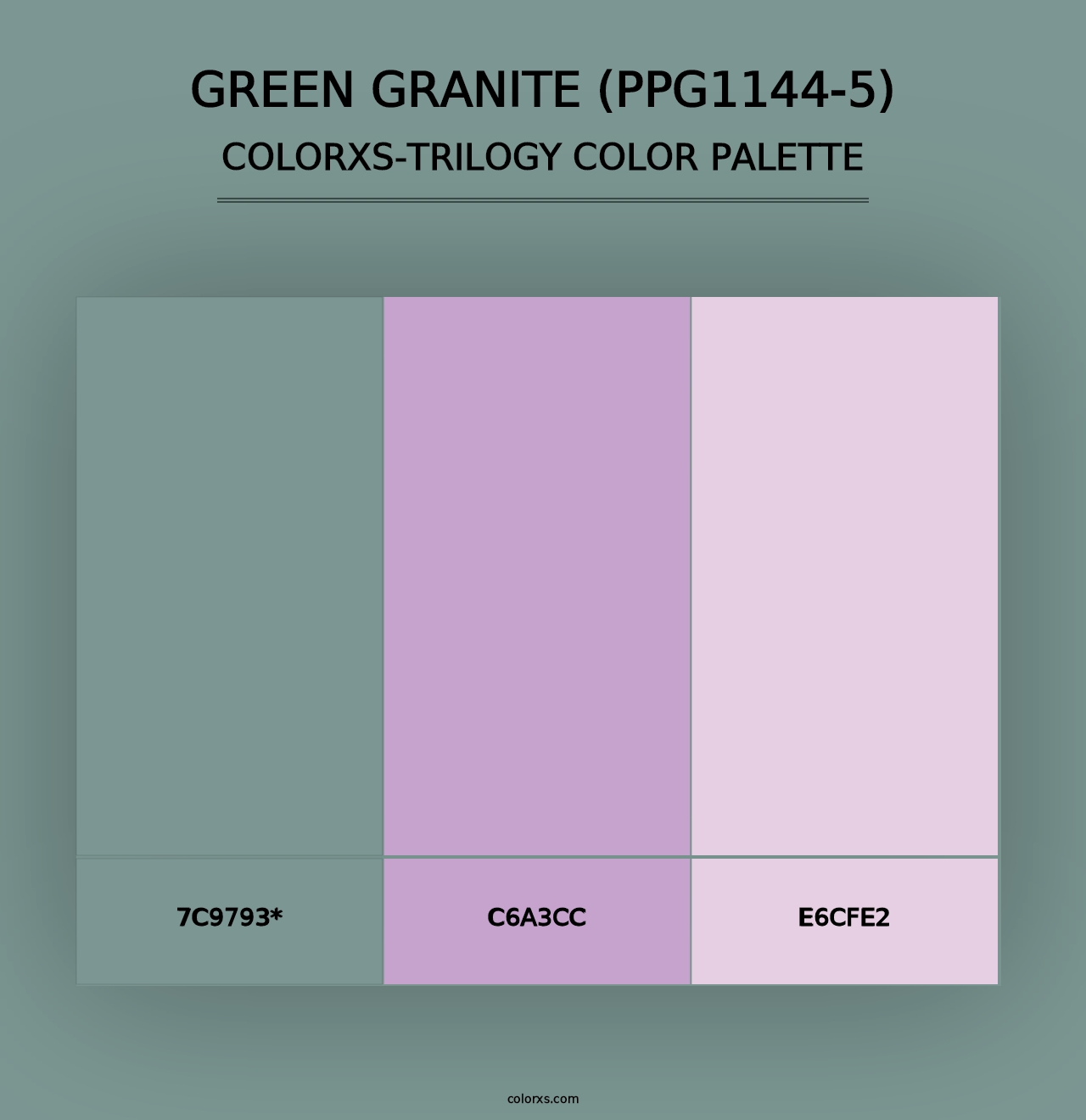 Green Granite (PPG1144-5) - Colorxs Trilogy Palette