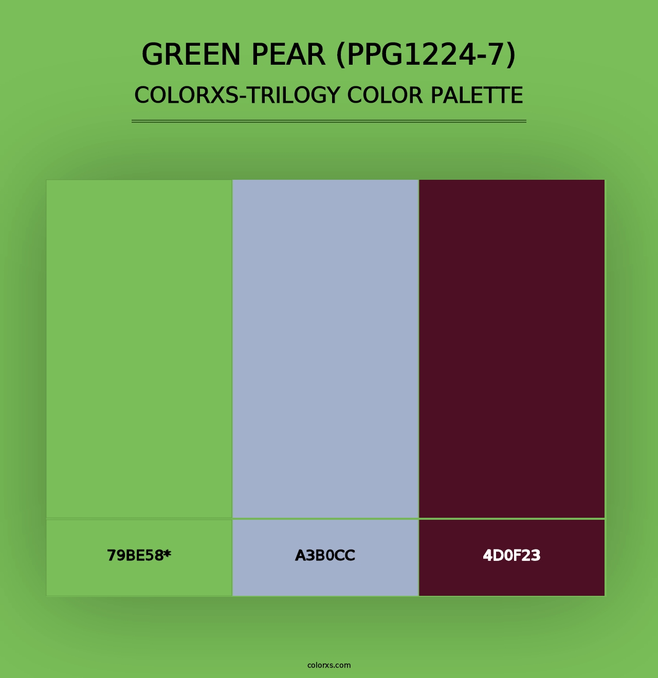 Green Pear (PPG1224-7) - Colorxs Trilogy Palette