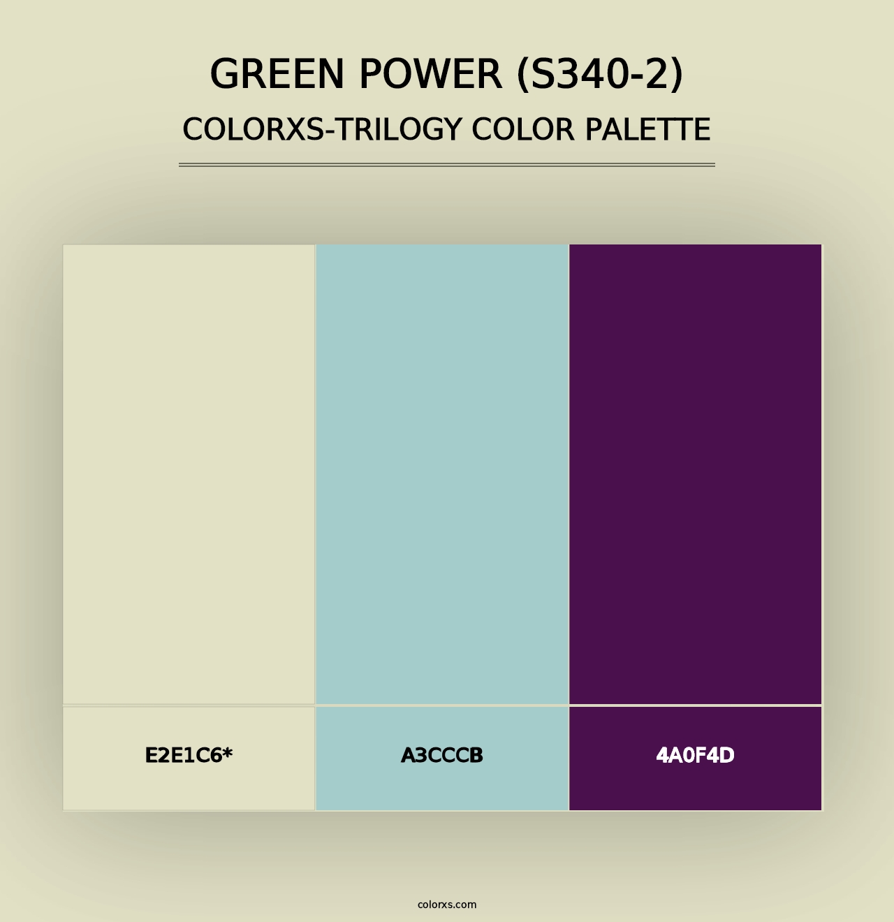 Green Power (S340-2) - Colorxs Trilogy Palette