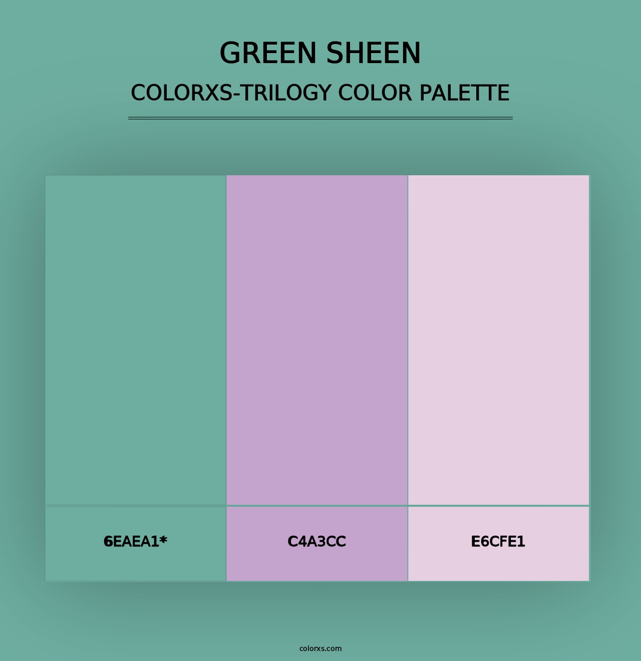 Green Sheen - Colorxs Trilogy Palette