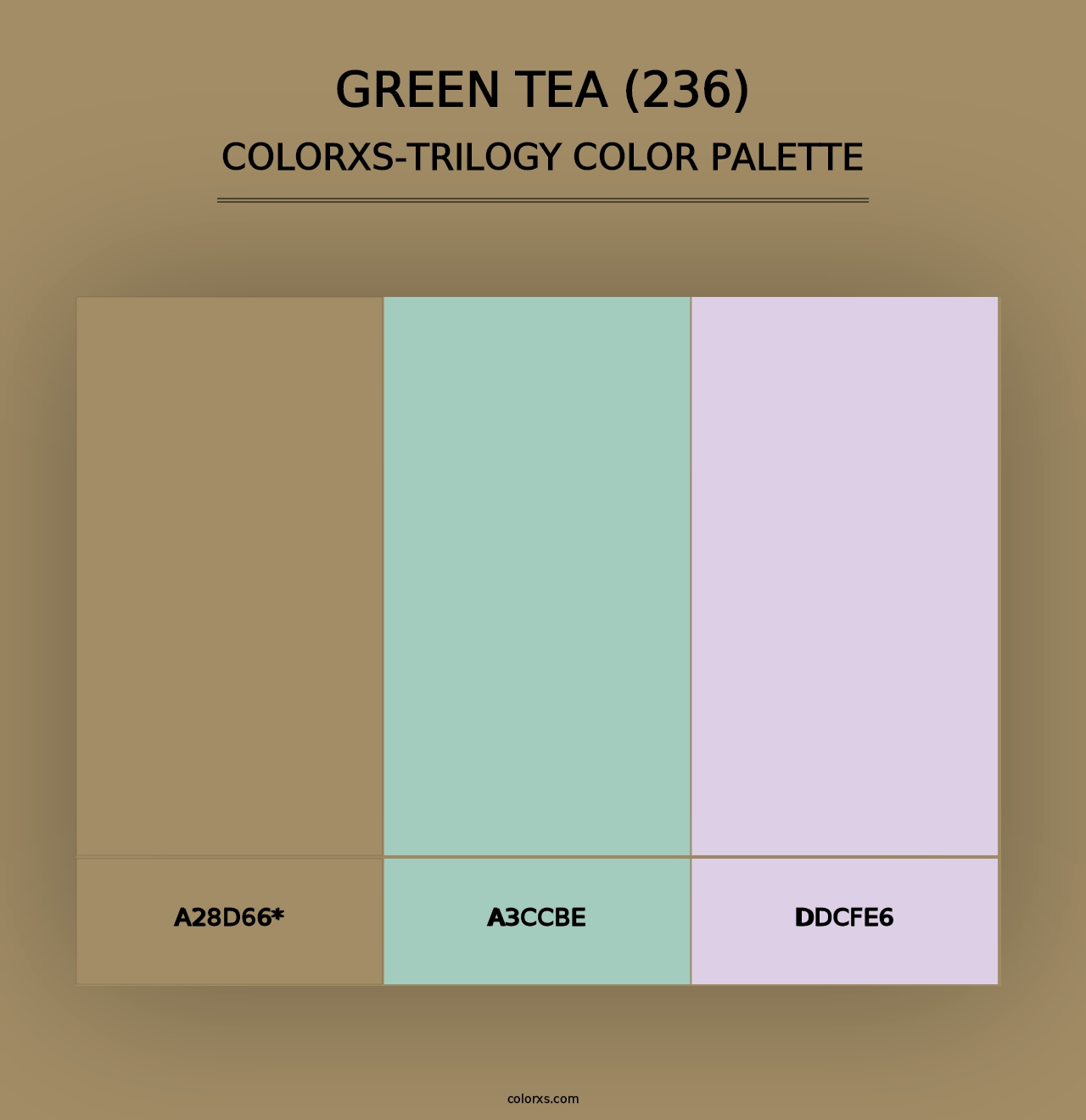 Green Tea (236) - Colorxs Trilogy Palette