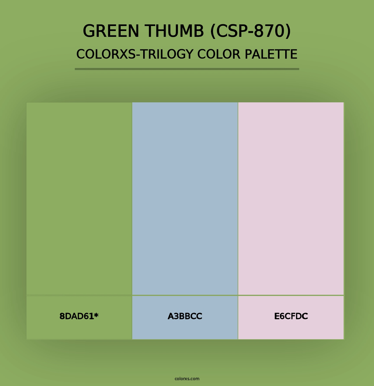 Green Thumb (CSP-870) - Colorxs Trilogy Palette