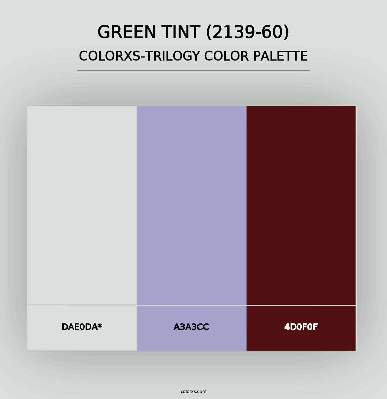 Green Tint (2139-60) - Colorxs Trilogy Palette