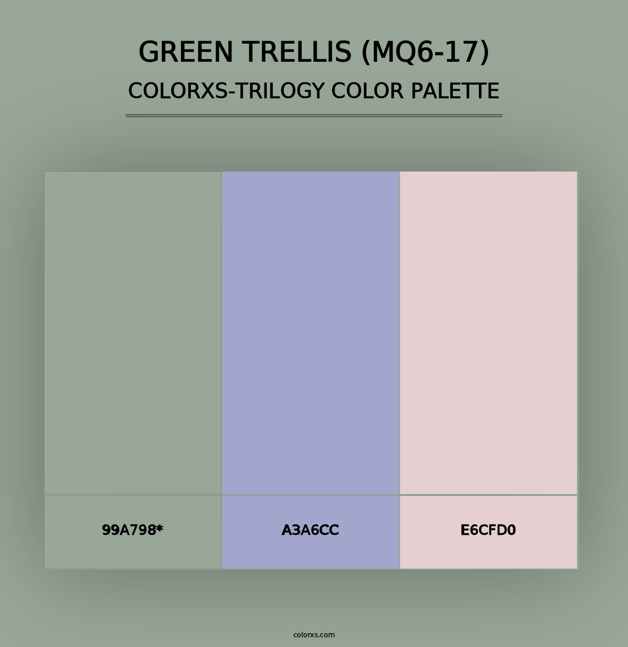 Green Trellis (MQ6-17) - Colorxs Trilogy Palette