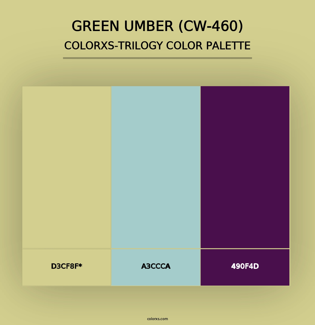 Green Umber (CW-460) - Colorxs Trilogy Palette