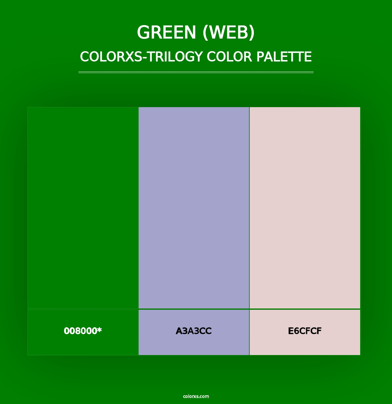 Green (Web) - Colorxs Trilogy Palette