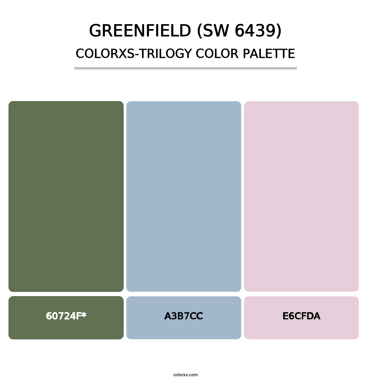 Greenfield (SW 6439) - Colorxs Trilogy Palette