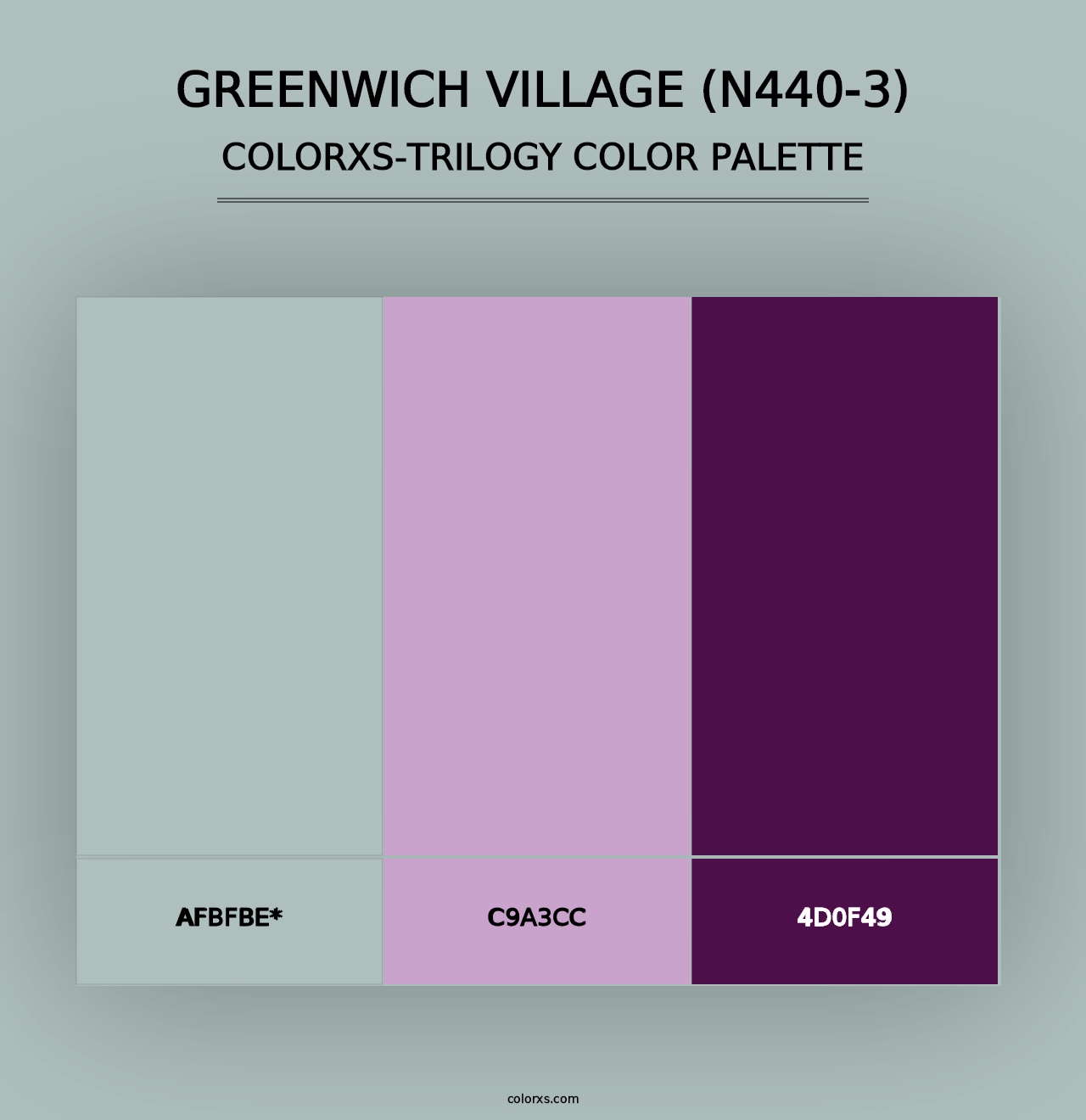 Greenwich Village (N440-3) - Colorxs Trilogy Palette