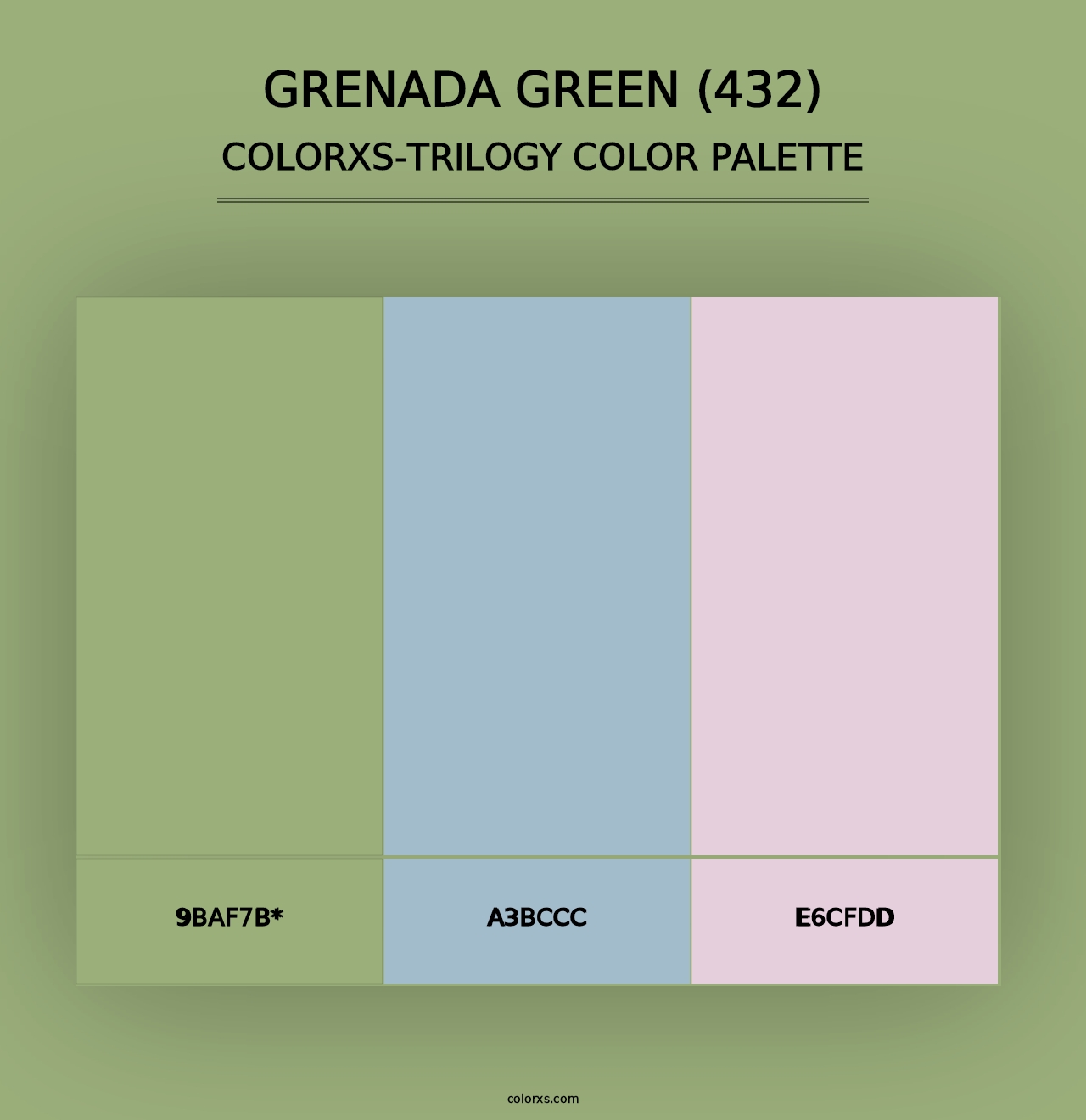 Grenada Green (432) - Colorxs Trilogy Palette