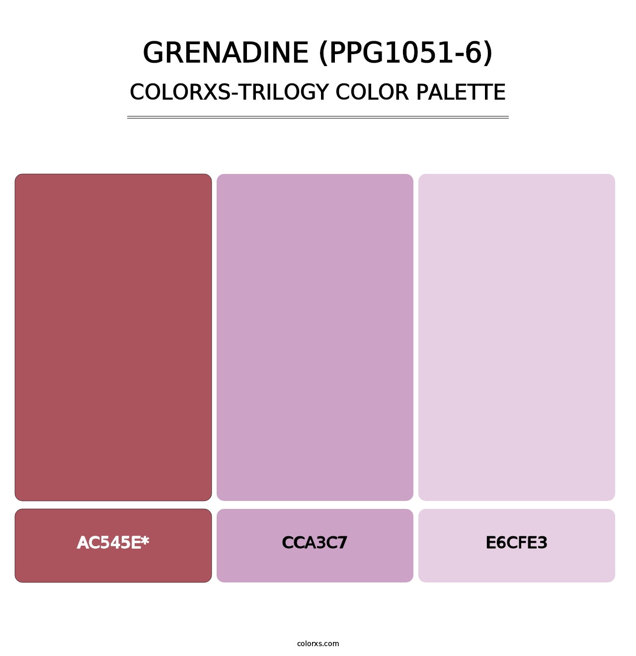 Grenadine (PPG1051-6) - Colorxs Trilogy Palette