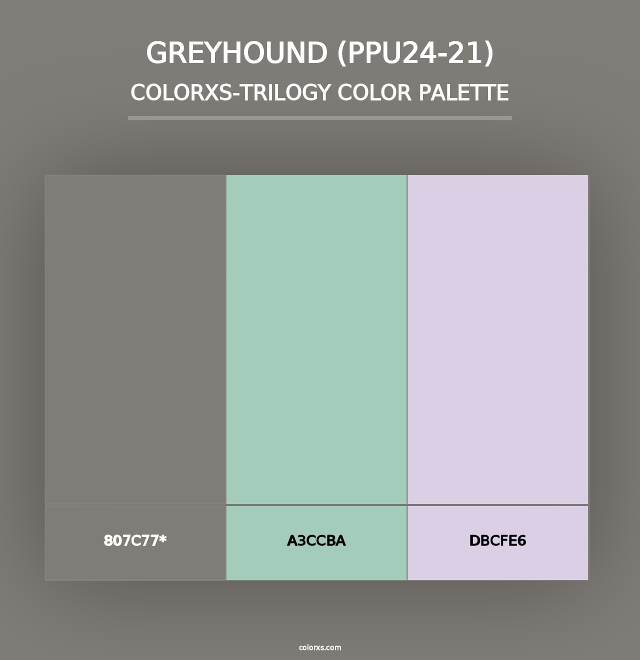 Greyhound (PPU24-21) - Colorxs Trilogy Palette