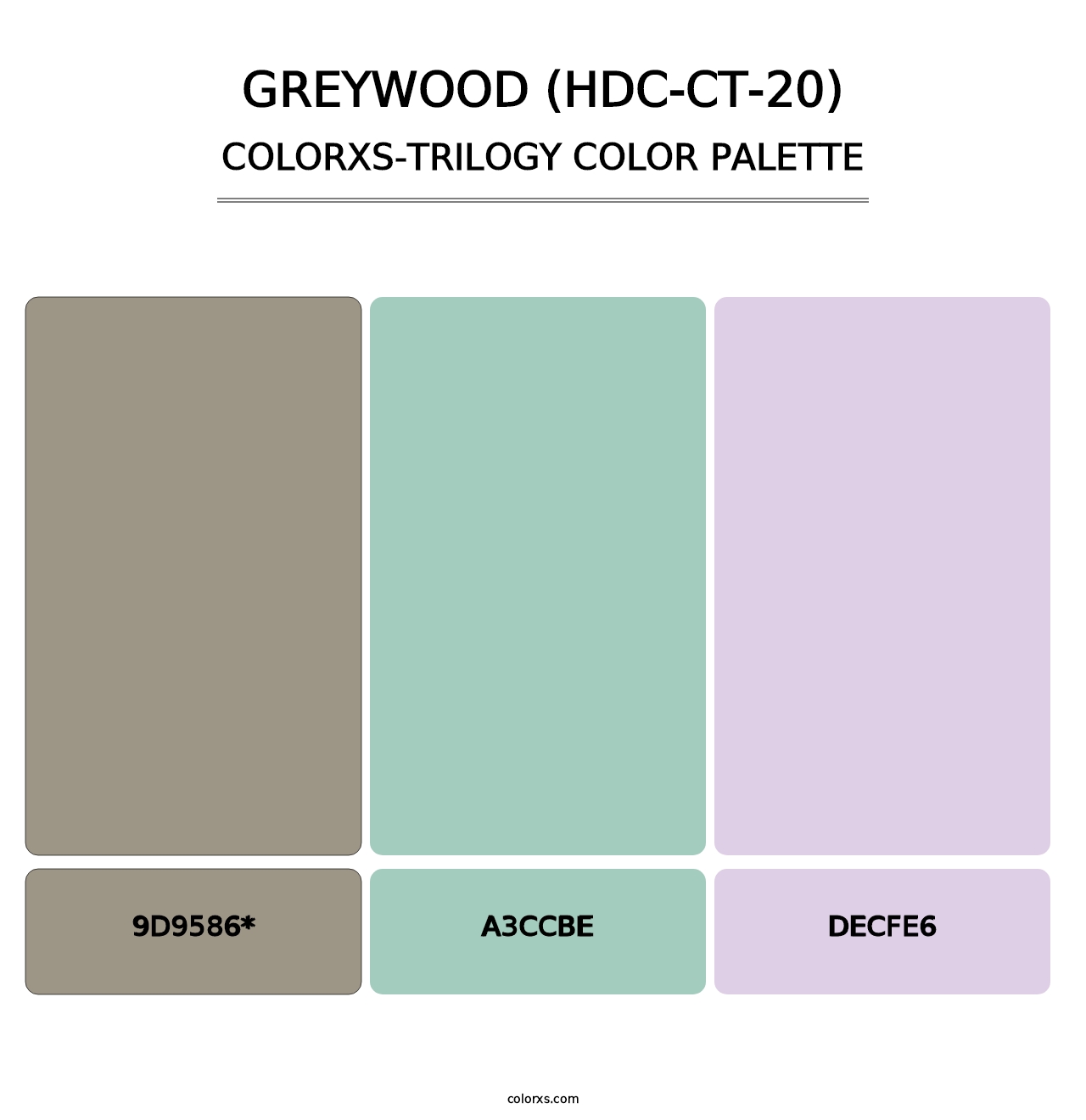 Greywood (HDC-CT-20) - Colorxs Trilogy Palette