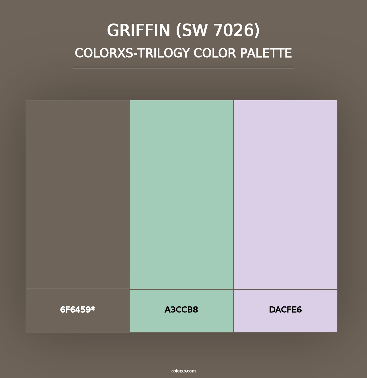 Griffin (SW 7026) - Colorxs Trilogy Palette