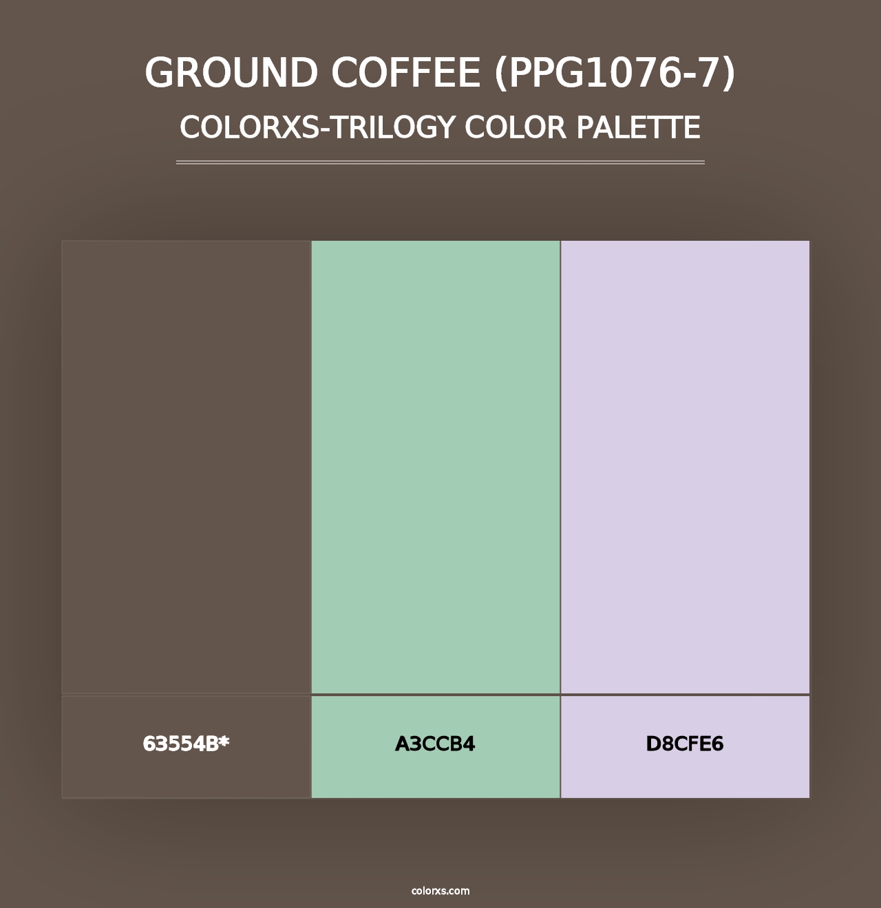 Ground Coffee (PPG1076-7) - Colorxs Trilogy Palette