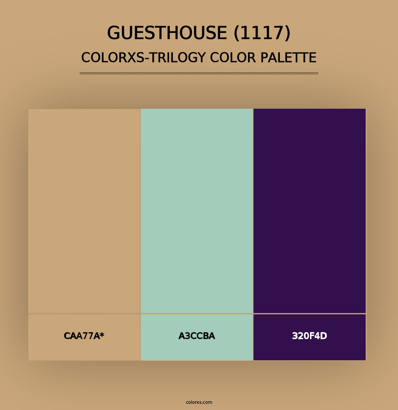 Guesthouse (1117) - Colorxs Trilogy Palette