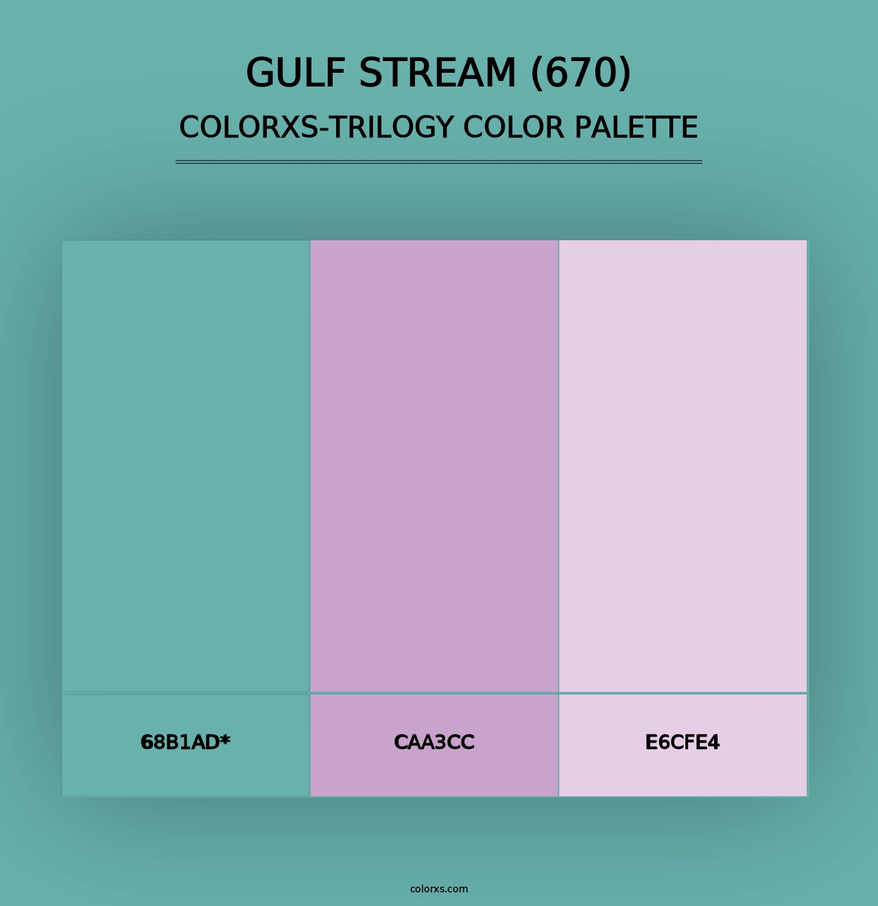 Gulf Stream (670) - Colorxs Trilogy Palette